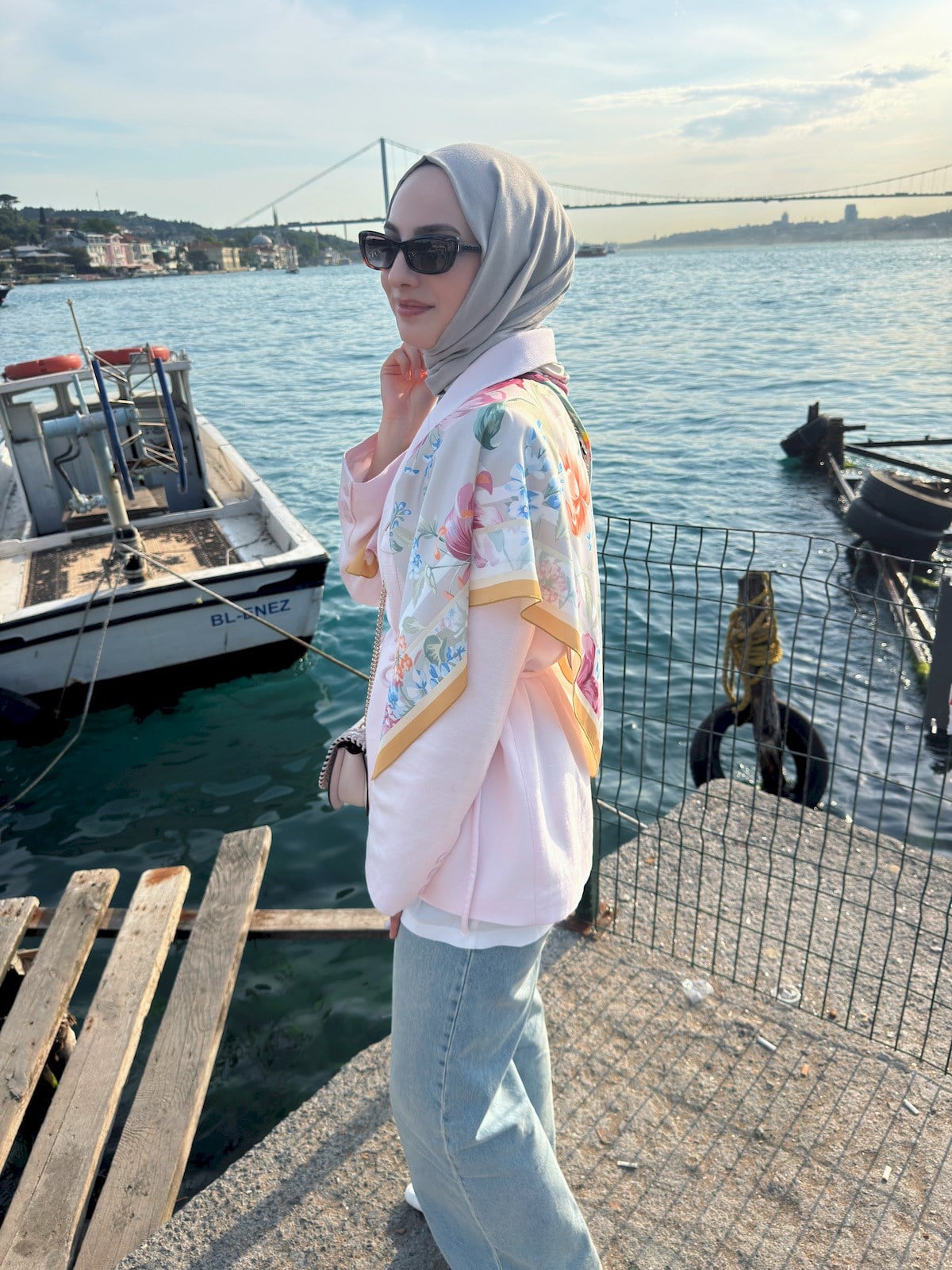 Pudra Keten Ceket