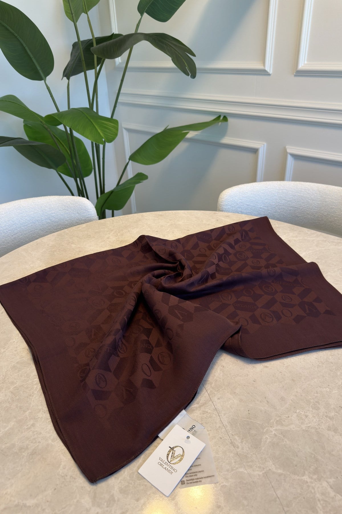 Valentino Vo Monogram Logo Serisi Şal