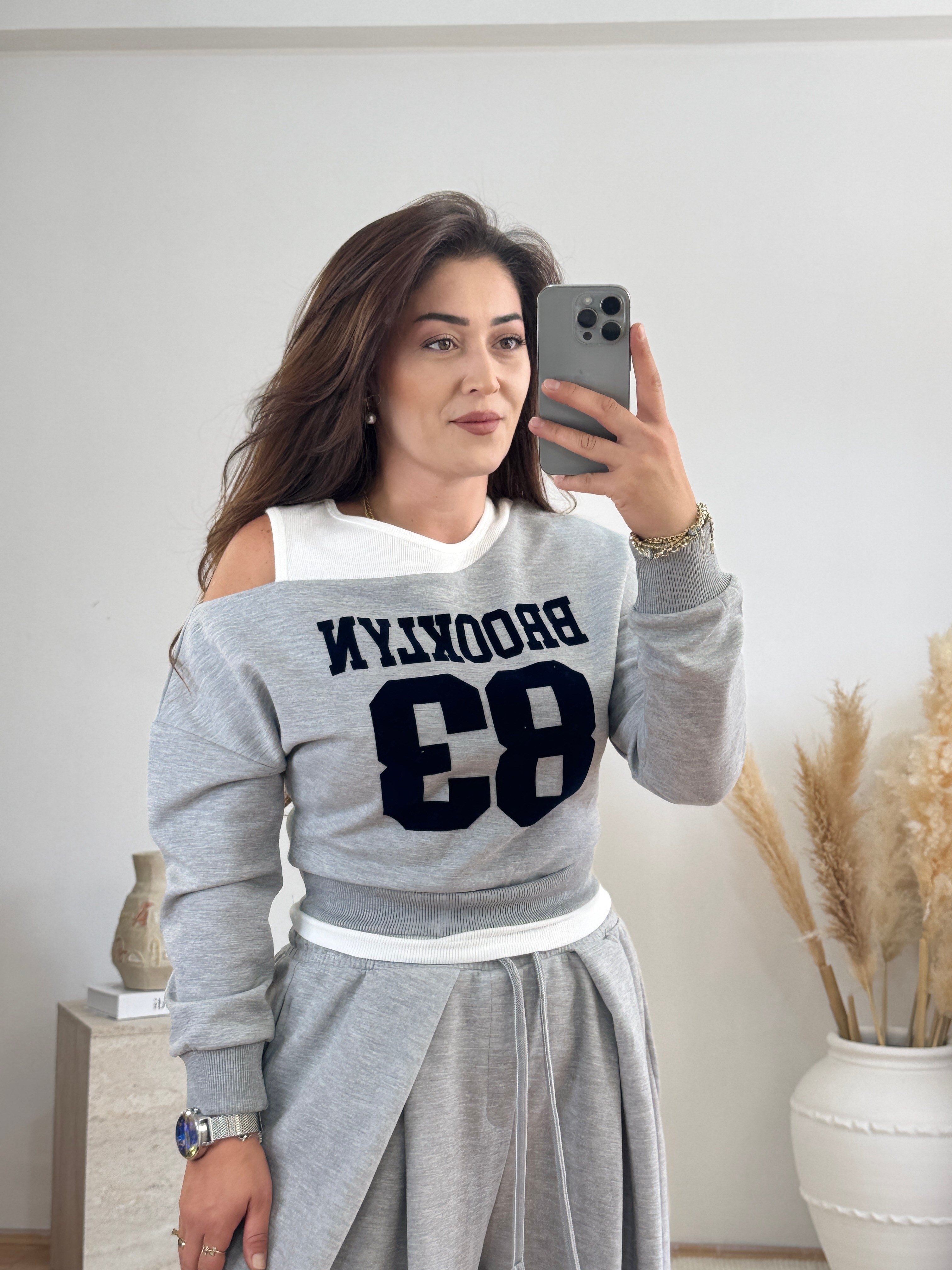 Brooklyn Sweatshirt & Bol Paça Pantolon Takım
