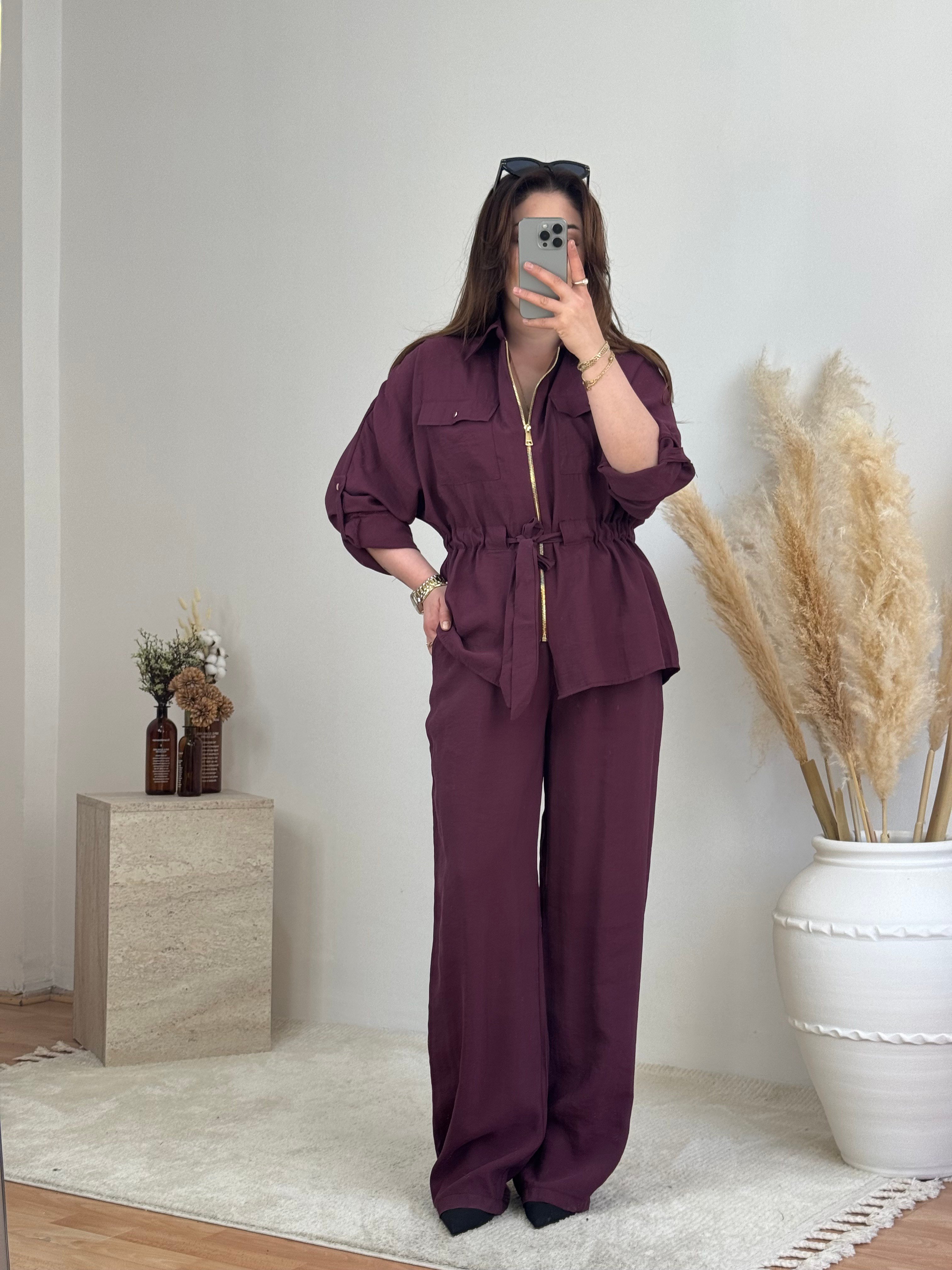 Soft Touch  İkili Takım- Mürdüm