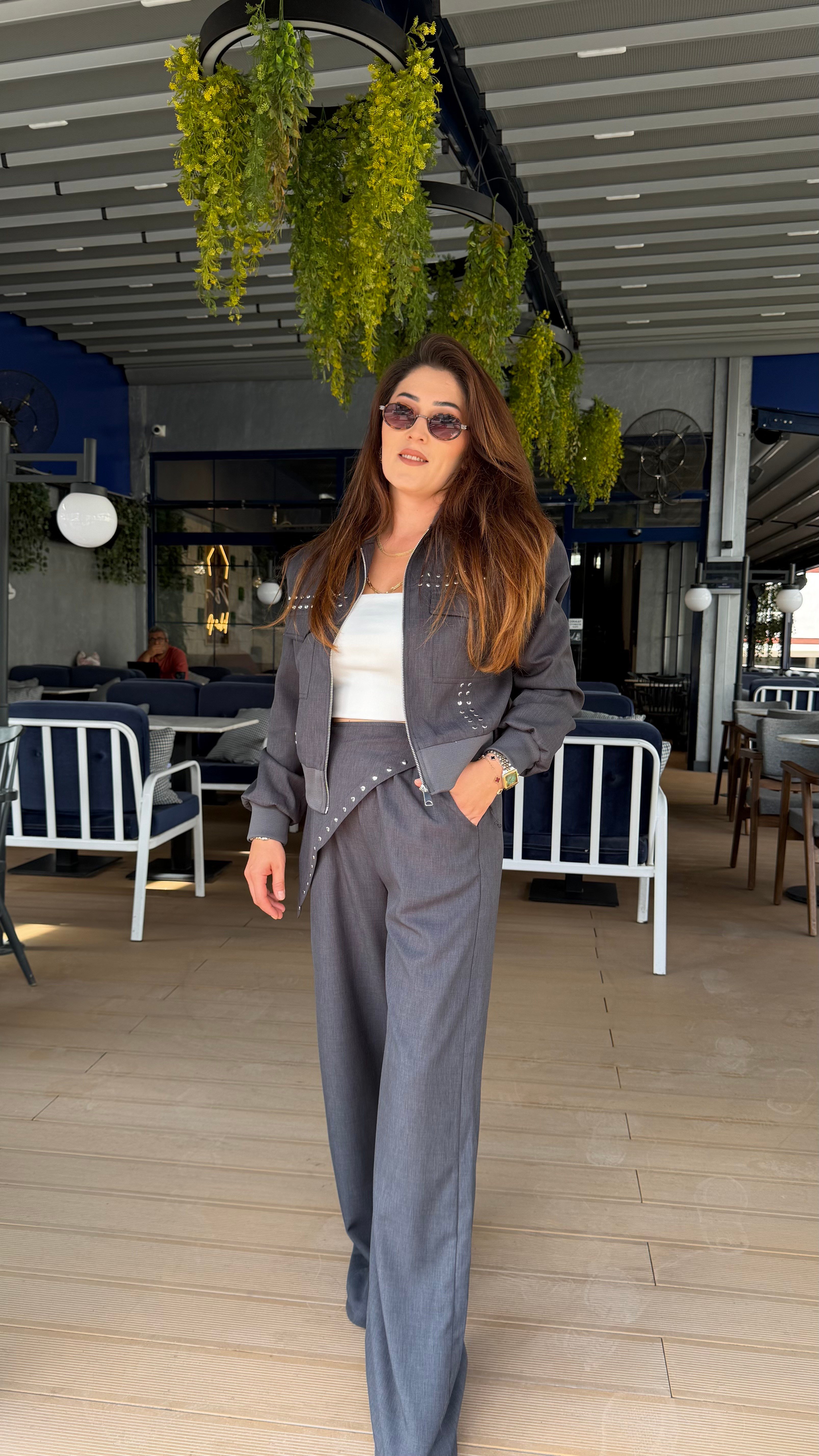 Zımba Detay Pantolon