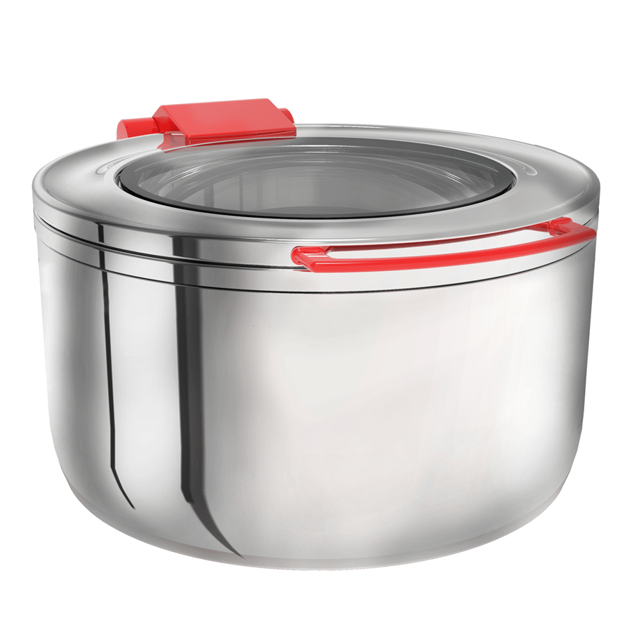 GN 1/1 TITAN CHAFING REZİSTANS CAMLI DISH KIRMIZI-9 Lt