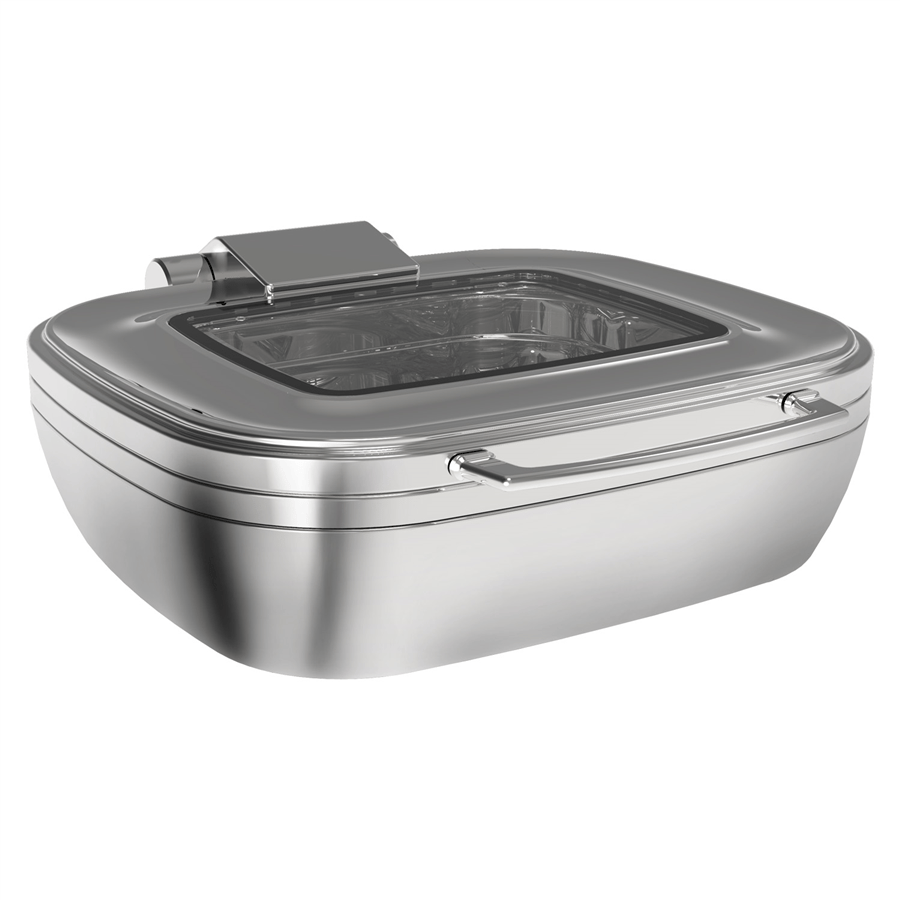 GN 1/2 TITAN CHAFING DISH REZİSTANS CAMLI KROM- 4 Lt