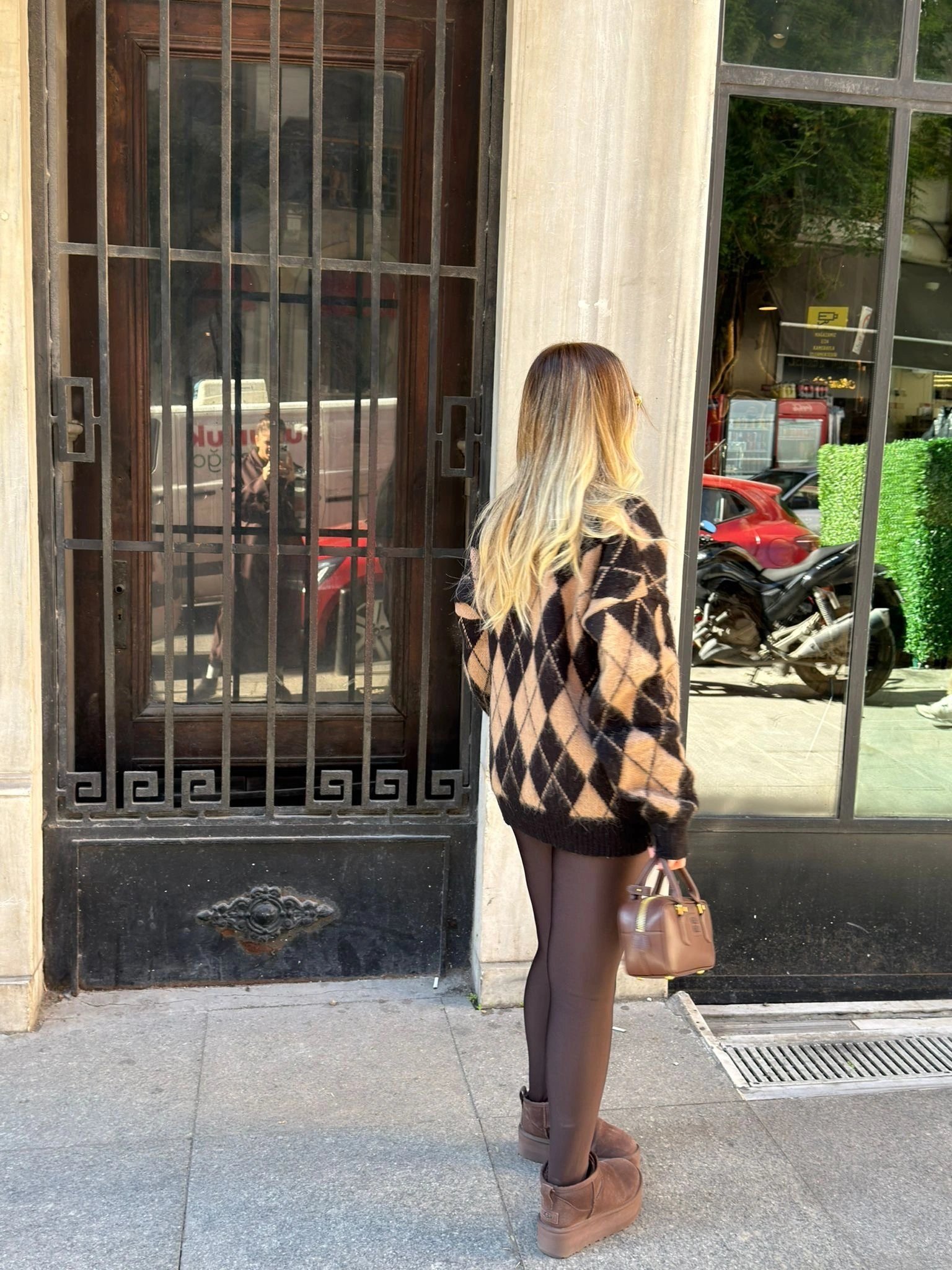 ANTRASİT BAKLAVA DESEN HIRKA