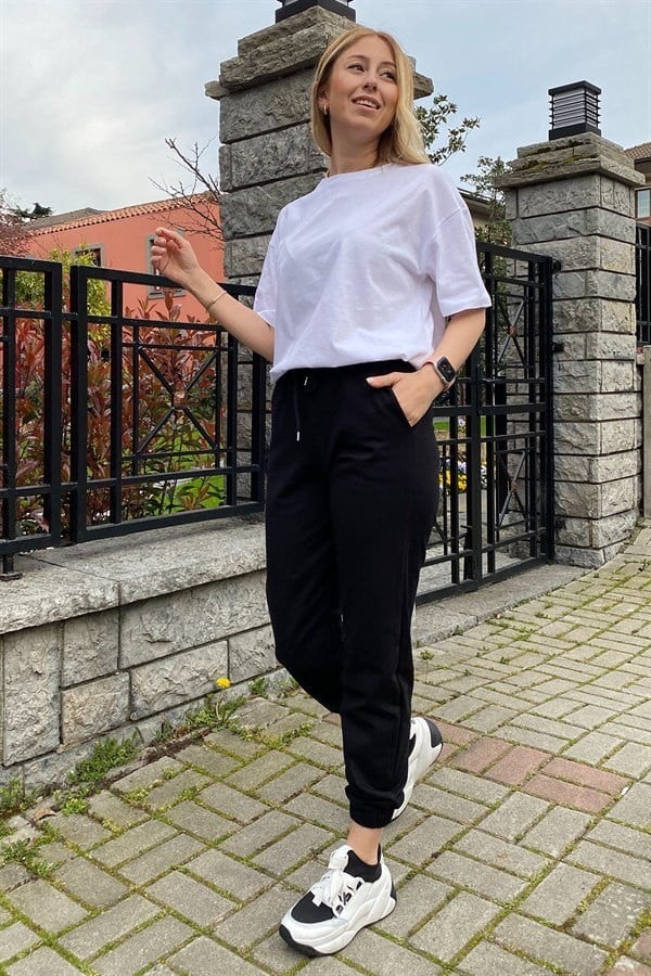 BEYAZ JOGGER EŞOFMAN ALTI