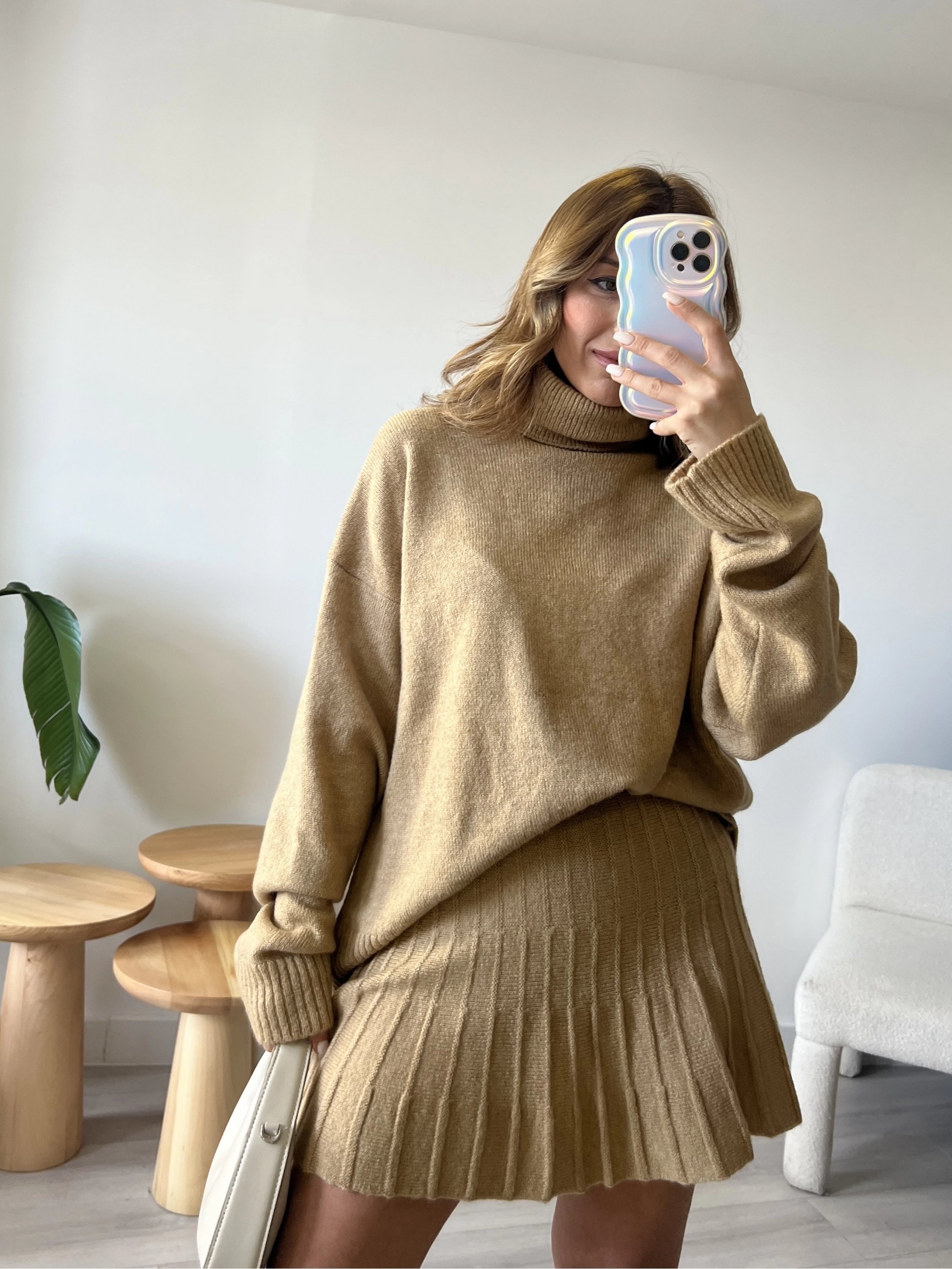 Camel Etekli Triko Takım