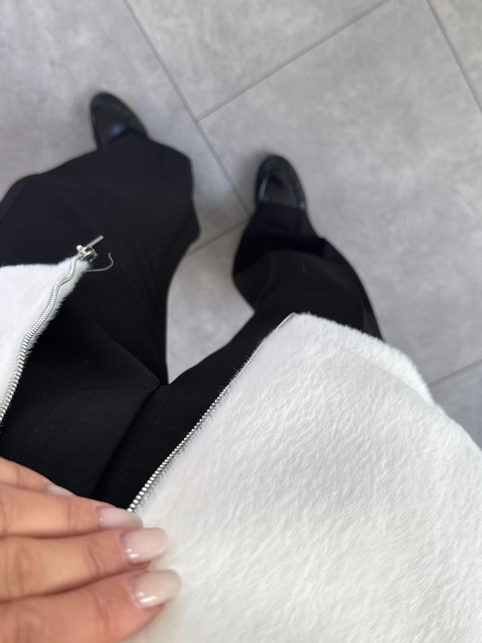 EKRU BOMBER TÜYLÜ CEKET