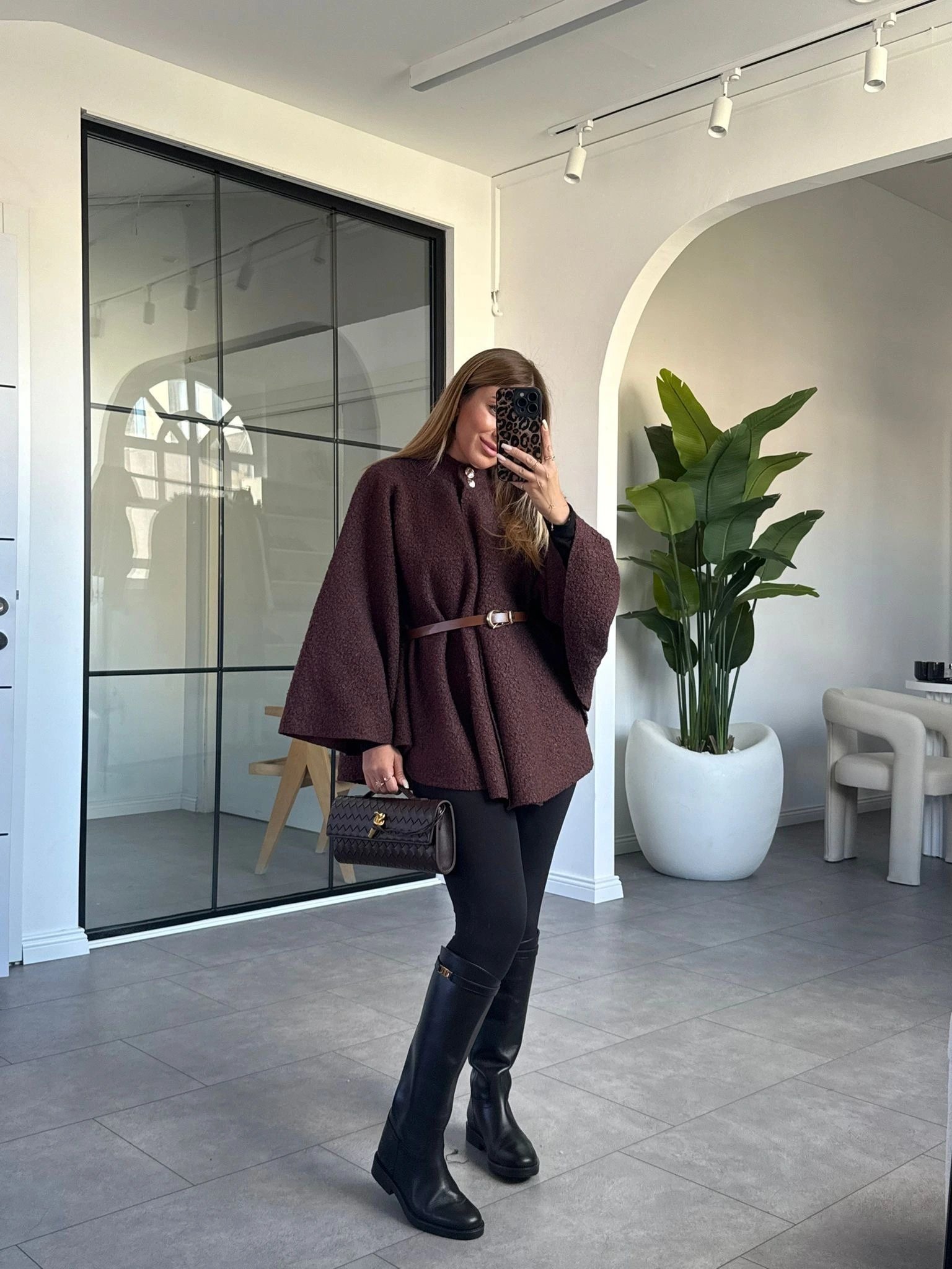 KAHVE BUKLET KEMERLİ PANÇO
