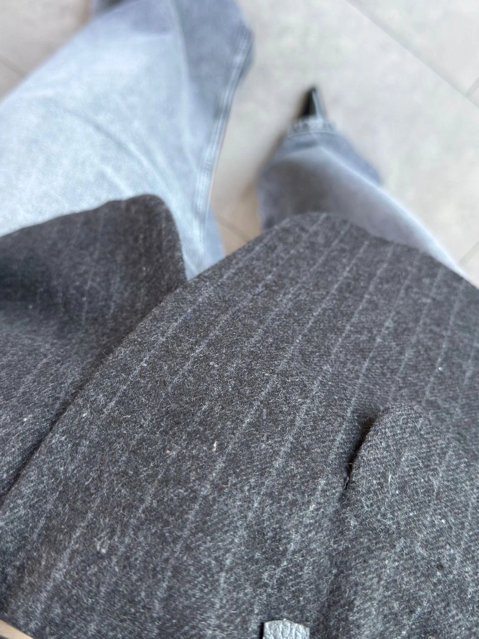 KAHVE KEMERLİ BLAZER KAŞE CEKET