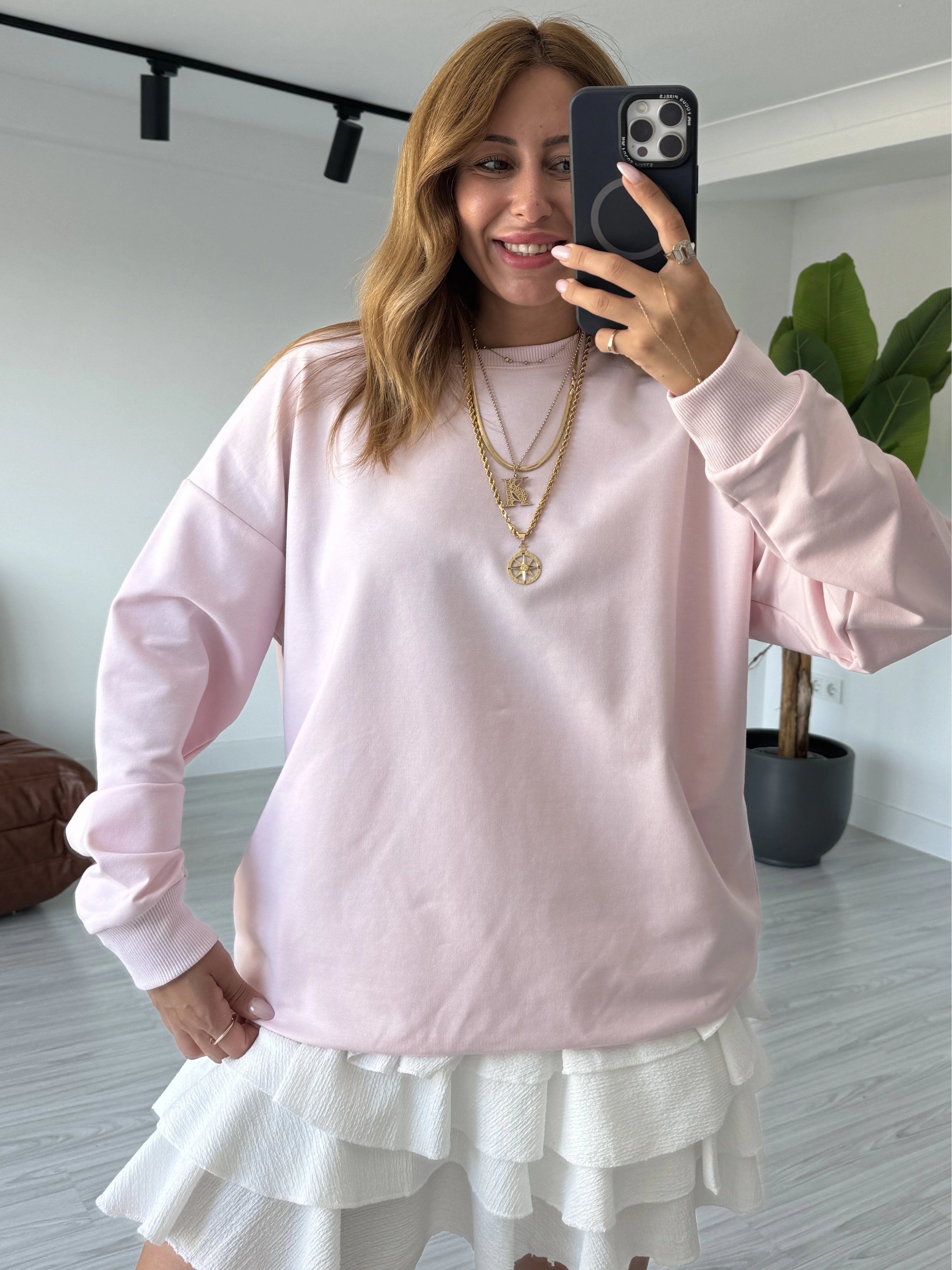 Pembe Basic Sweatshirt