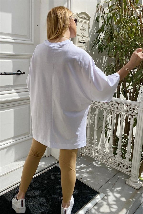 SİYAH BİSİKLET YAKA SALAŞ T-SHIRT