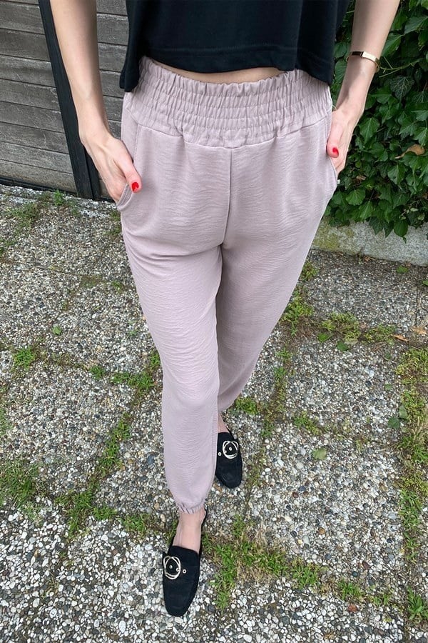 VİZON BELİ KALIN LASTİKLİ JOGGER PANTOLON