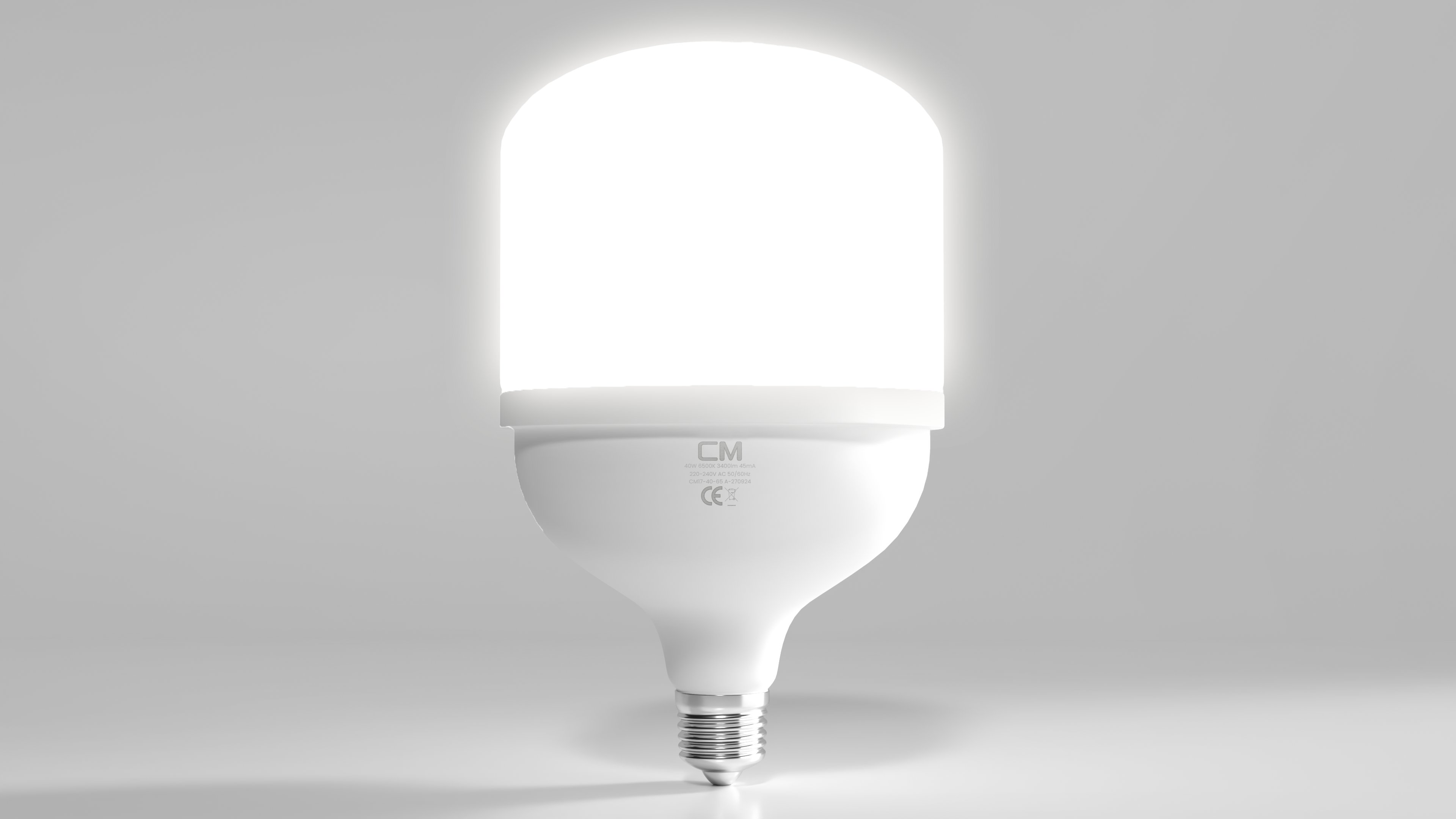 CM 40W E27 Torch Tip LED Ampul 6500K Beyaz Işık – Yüksek Parlaklık Enerji Tasarruflu LED Ev Ampulü