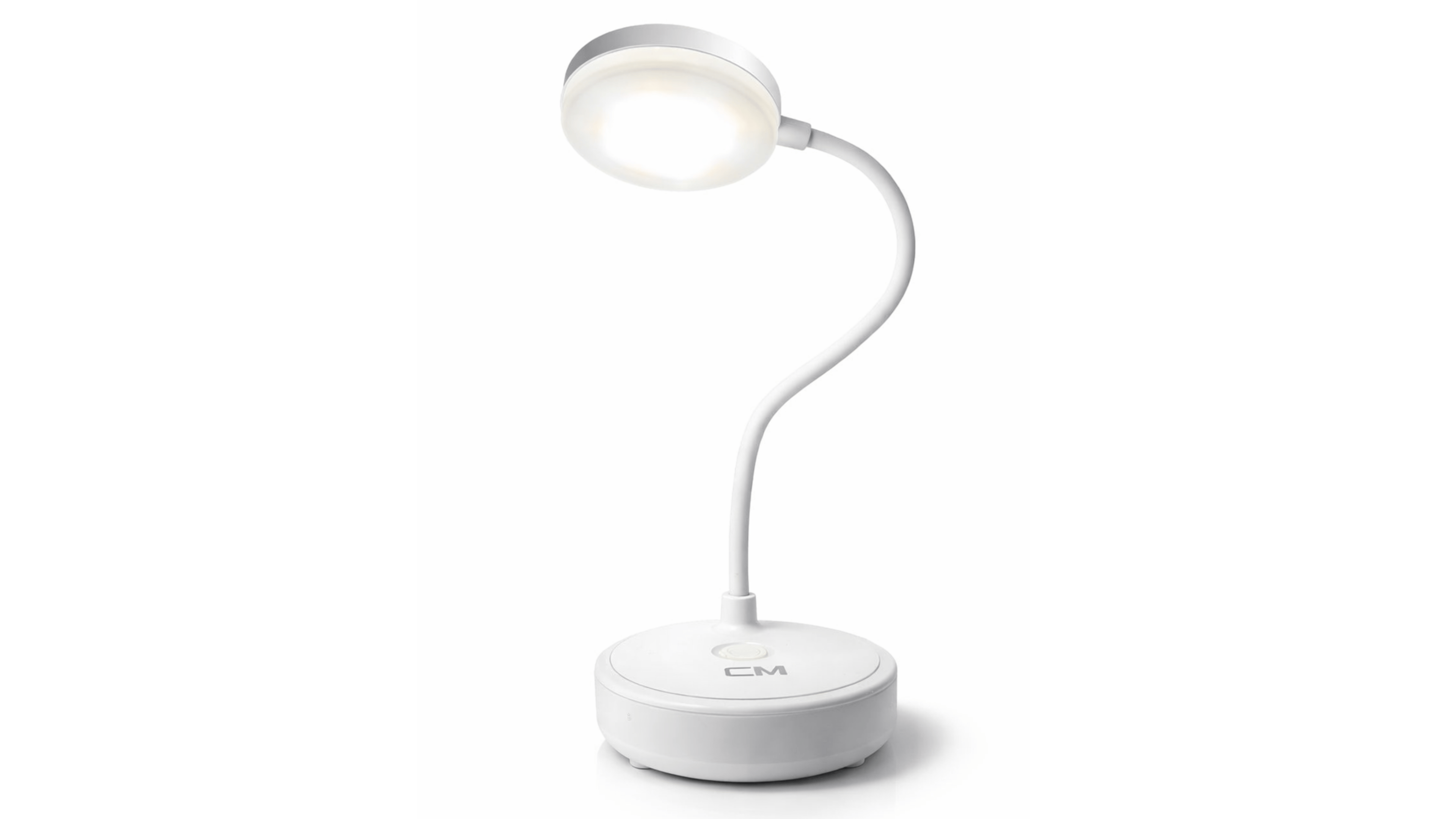 CM Şarjlı LED Masa Lambası 3 Işık Modu (3200K / 4000K / 6500K) USB Şarjlı Esnek Gövdeli Taşınabilir Masaüstü Çalışma Lambası
