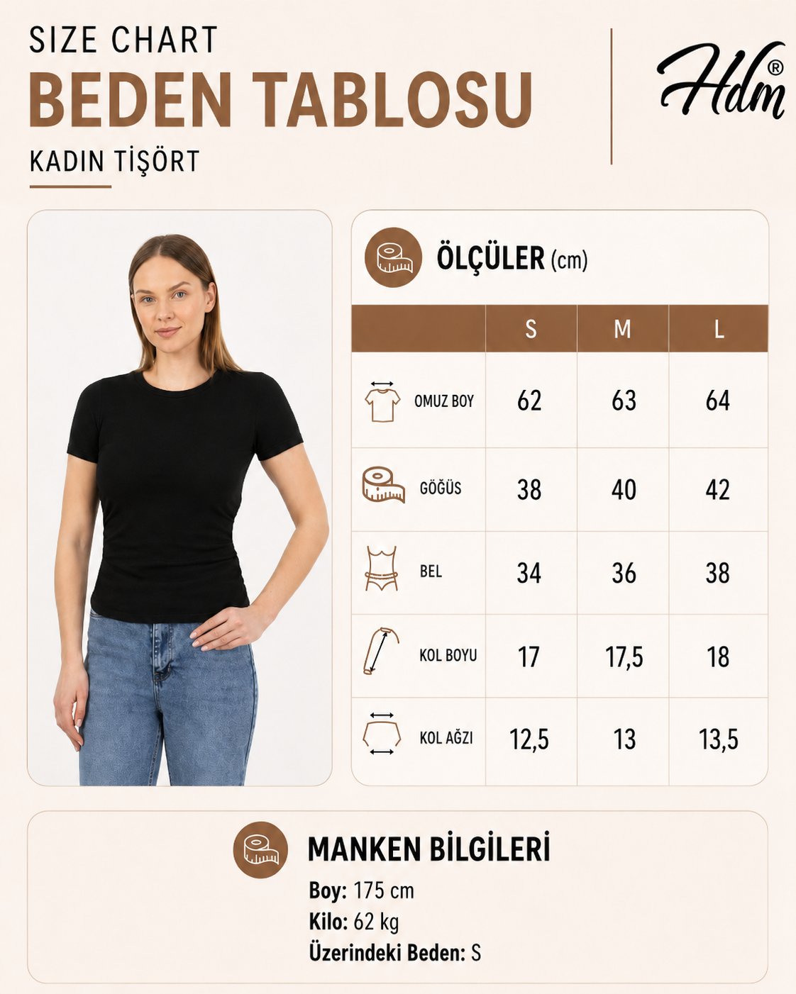 Hdm Kadın Beyaz Bisiklet Yaka Yandan Büzgülü Basic Tişört - H6059