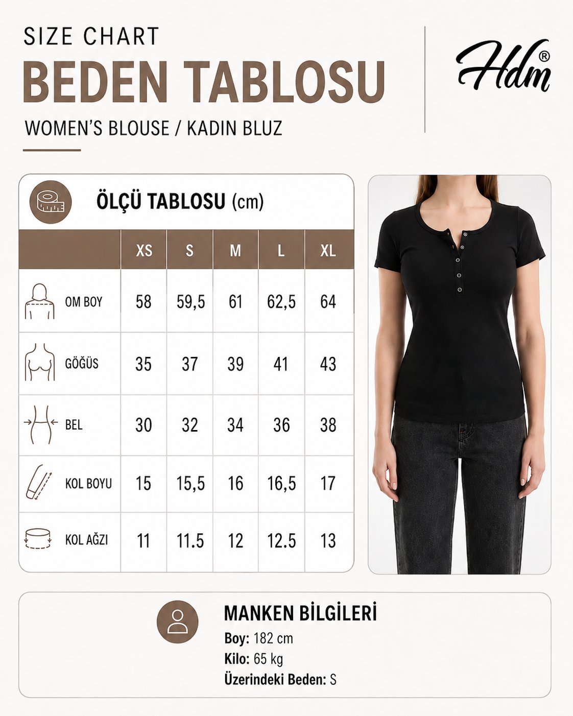 Hdm Kadın Esnek Fitilli Yakası Çıtçıtlı Pembe Kısa Kol Basic Örme Bluz - H5993