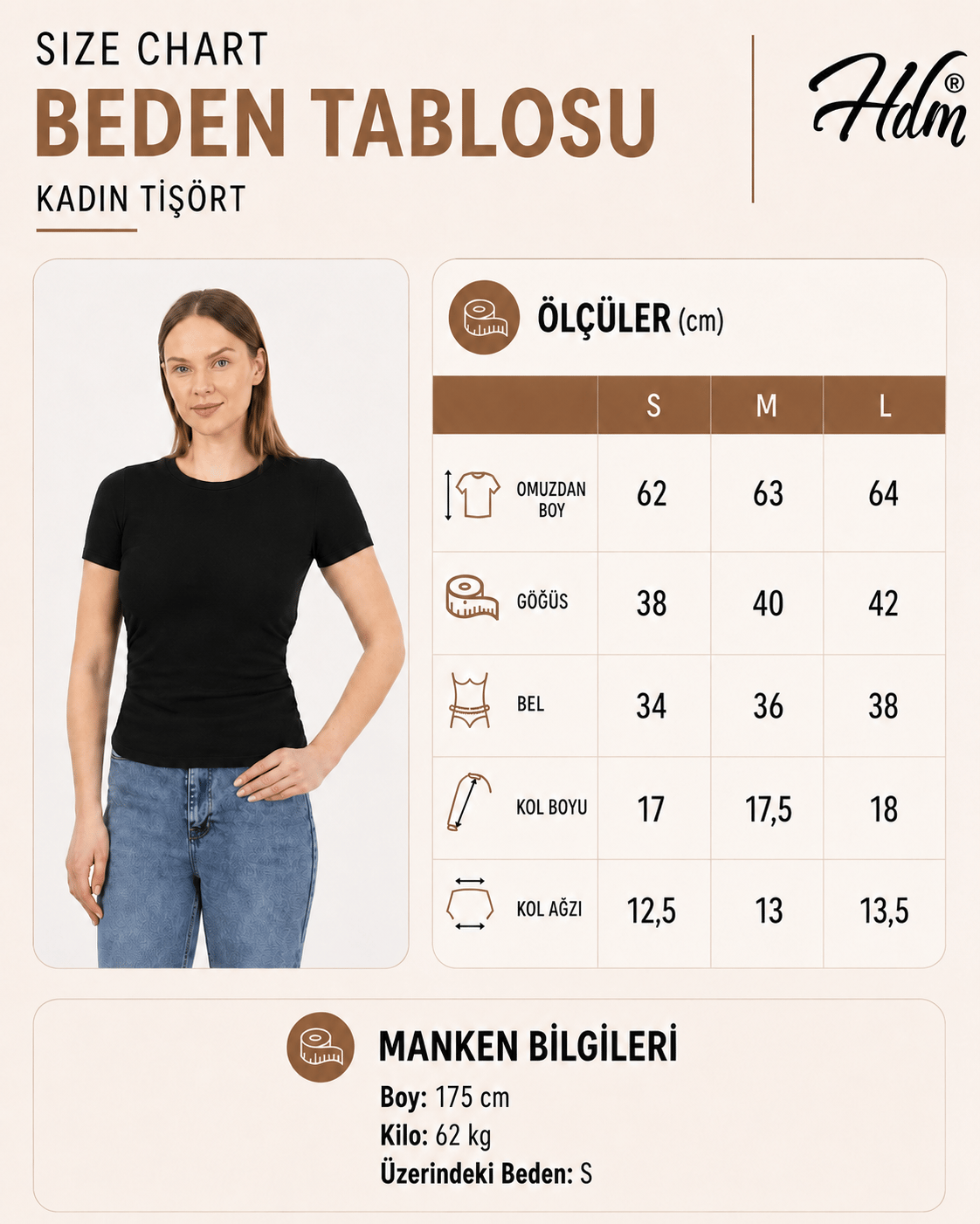 Hdm Kadın Siyah Bisiklet Yaka Yandan Büzgülü Basic Tişört - H6059