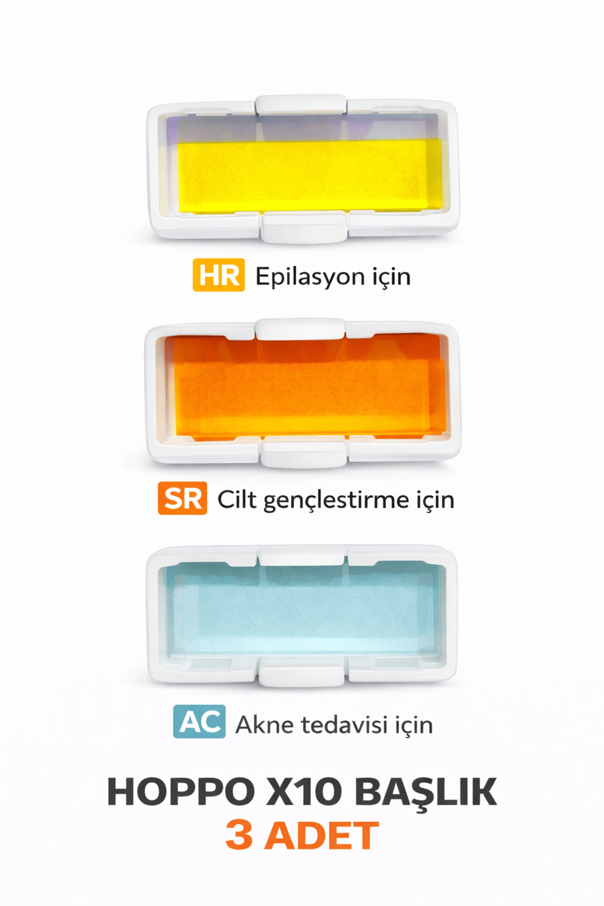X10 HR AC SR Başlık 3 Adet Takım