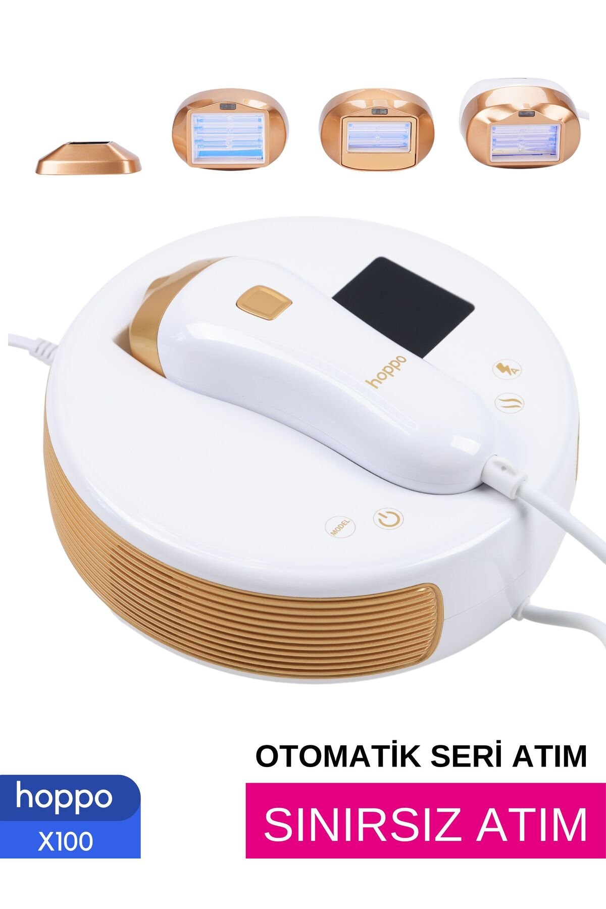 X100 Ipl Buz Lazer Epilasyon Cihazı Sınırsız Atım 10 Kademe Ultra Güçlü