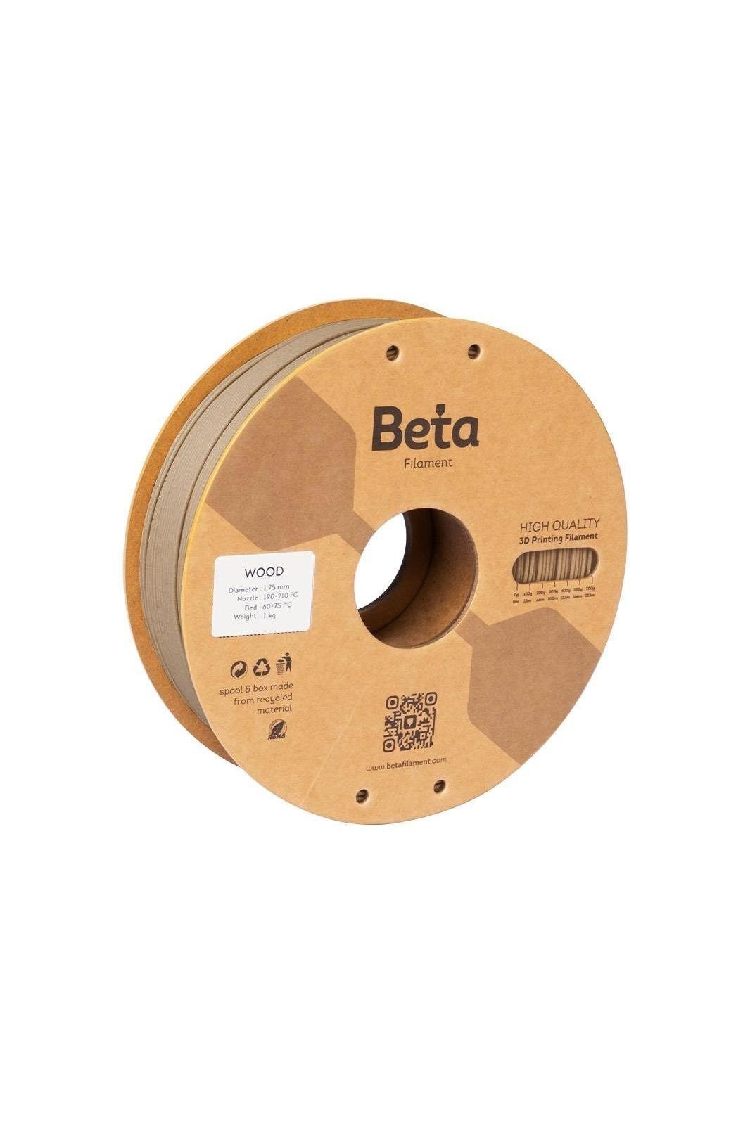 Beta Dark Wood Filament 1.75mm 1kg