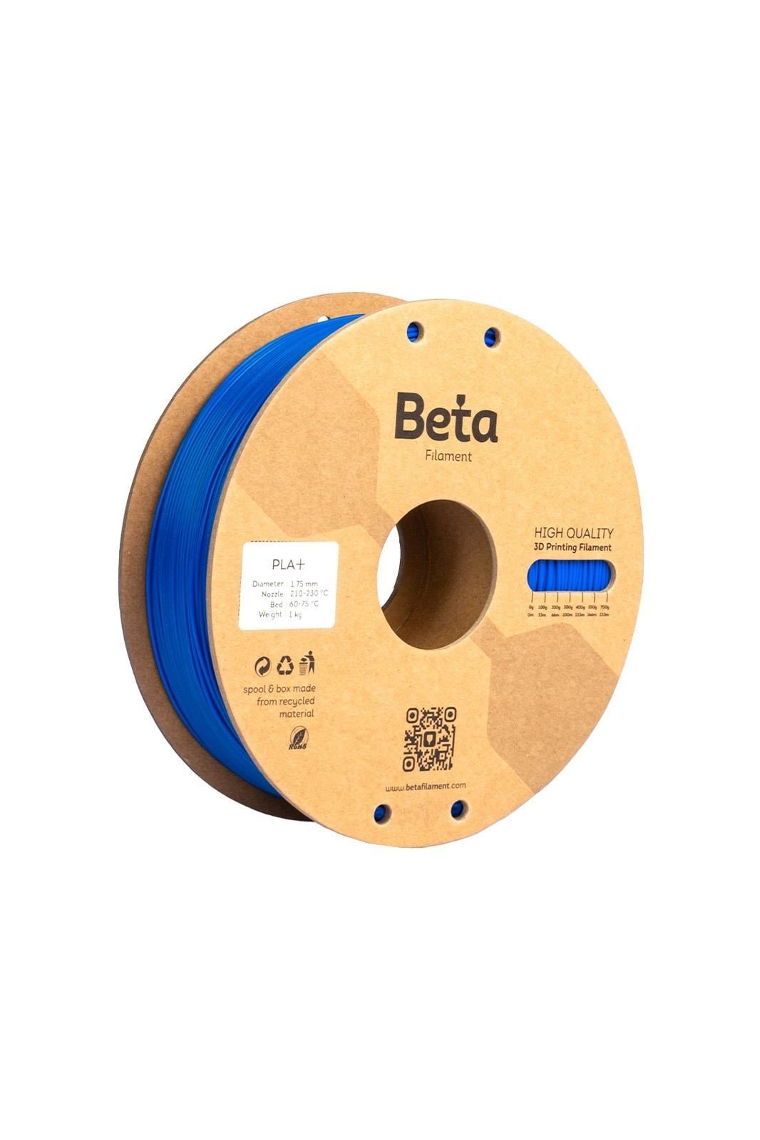 Beta PLA+ Neon Blue Filament 1.75mm 1kg