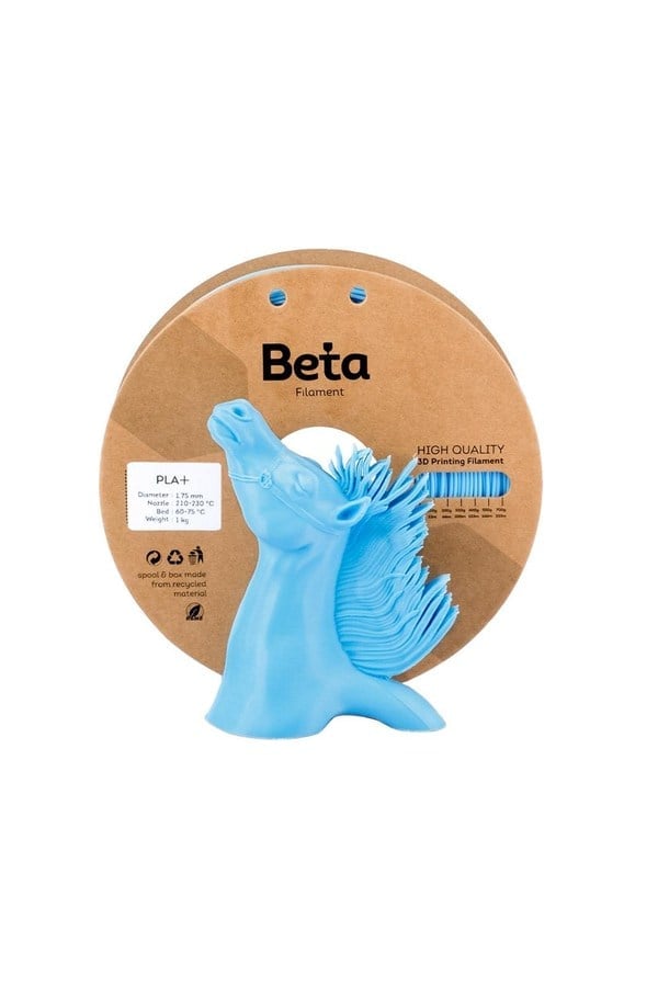 Beta PLA+ Sky Blue Filament 1.75mm 1kg