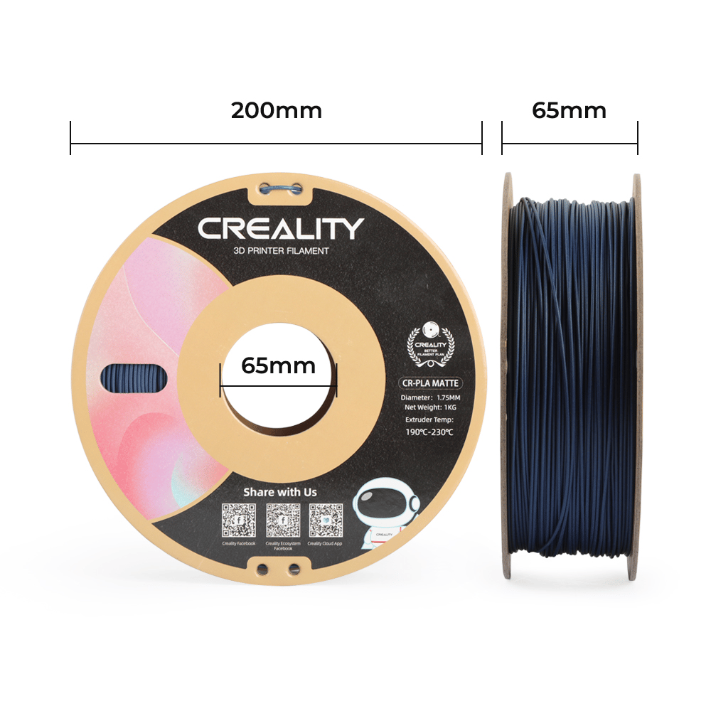 Creality CR PLA Matte Navy Blue Filament 1.75mm 1kg