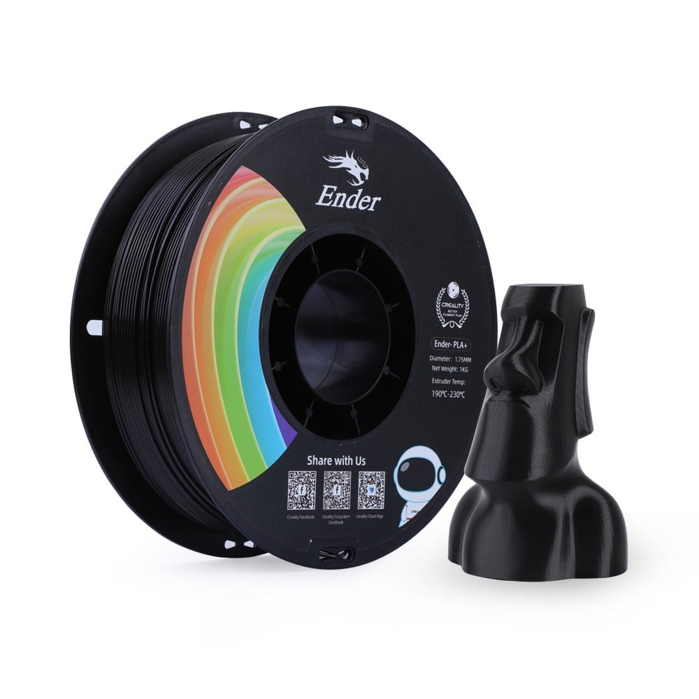 Creality Ender PLA+ Siyah Filament 1.75mm 1kg