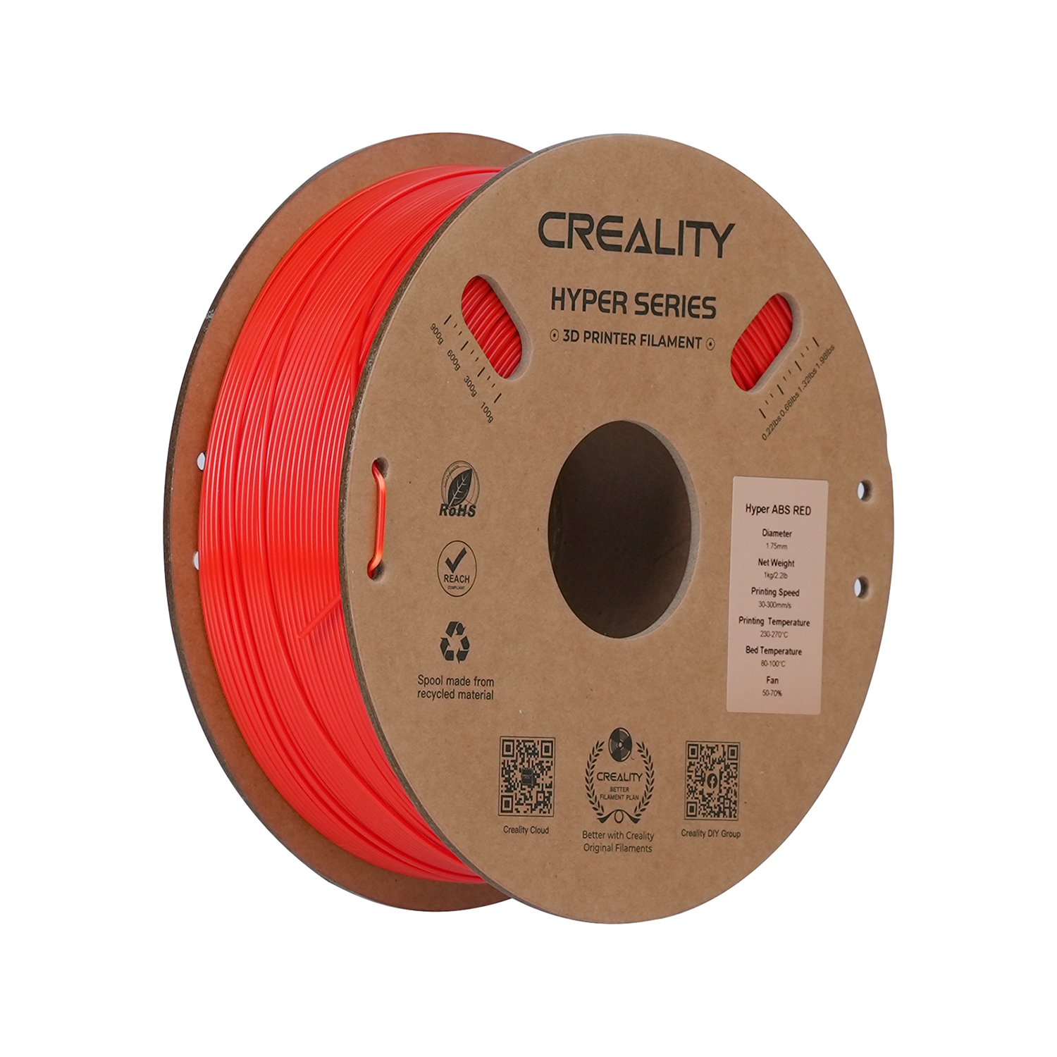 Creality Hyper ABS Kırmızı Filament 1.75mm 1kg