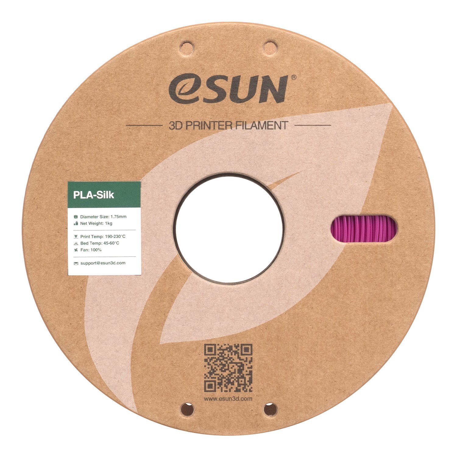 Esun eSilk-PLA Violet Filament 1.75mm
