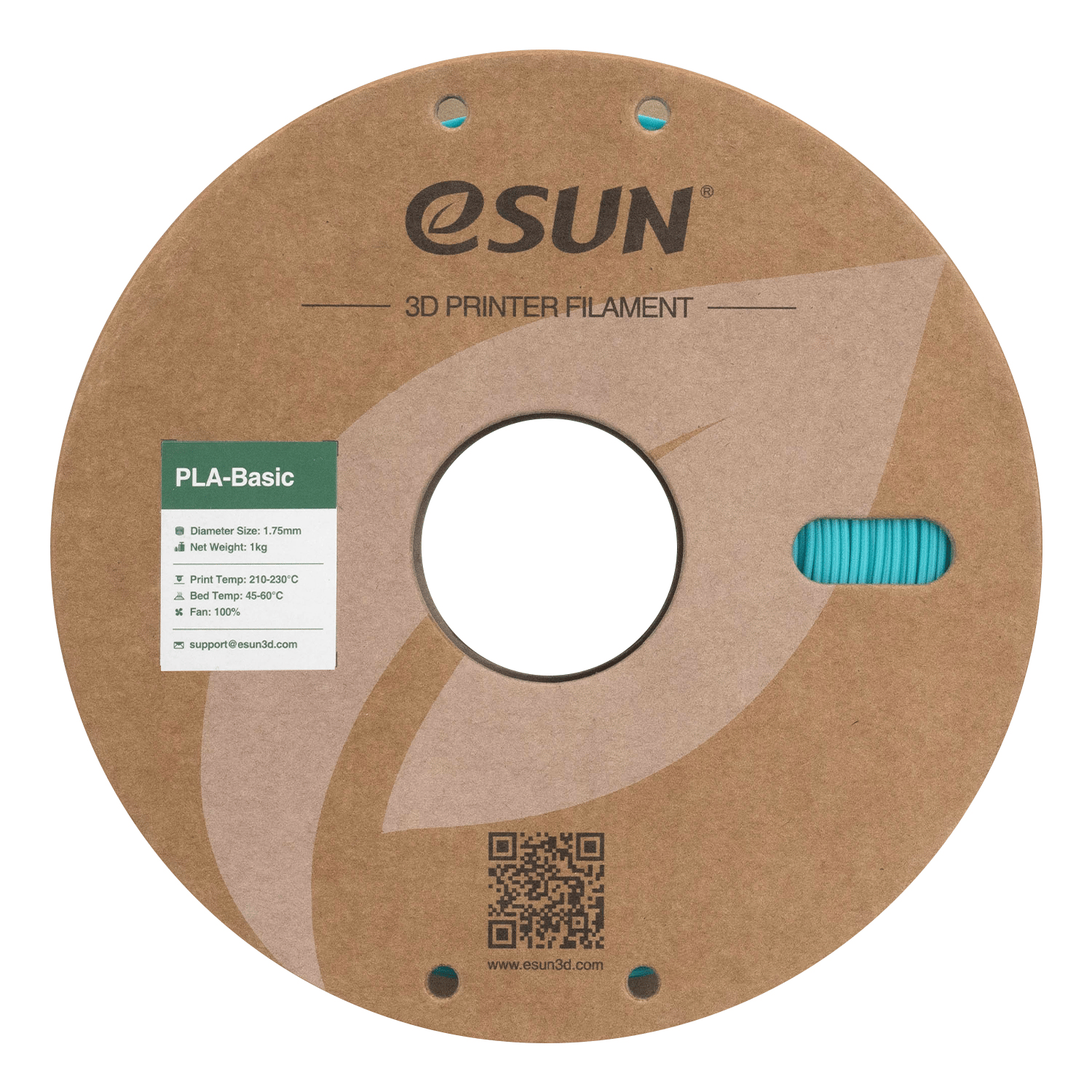 eSun PLA Basic Aqua Filament 1.75mm 1 Kg