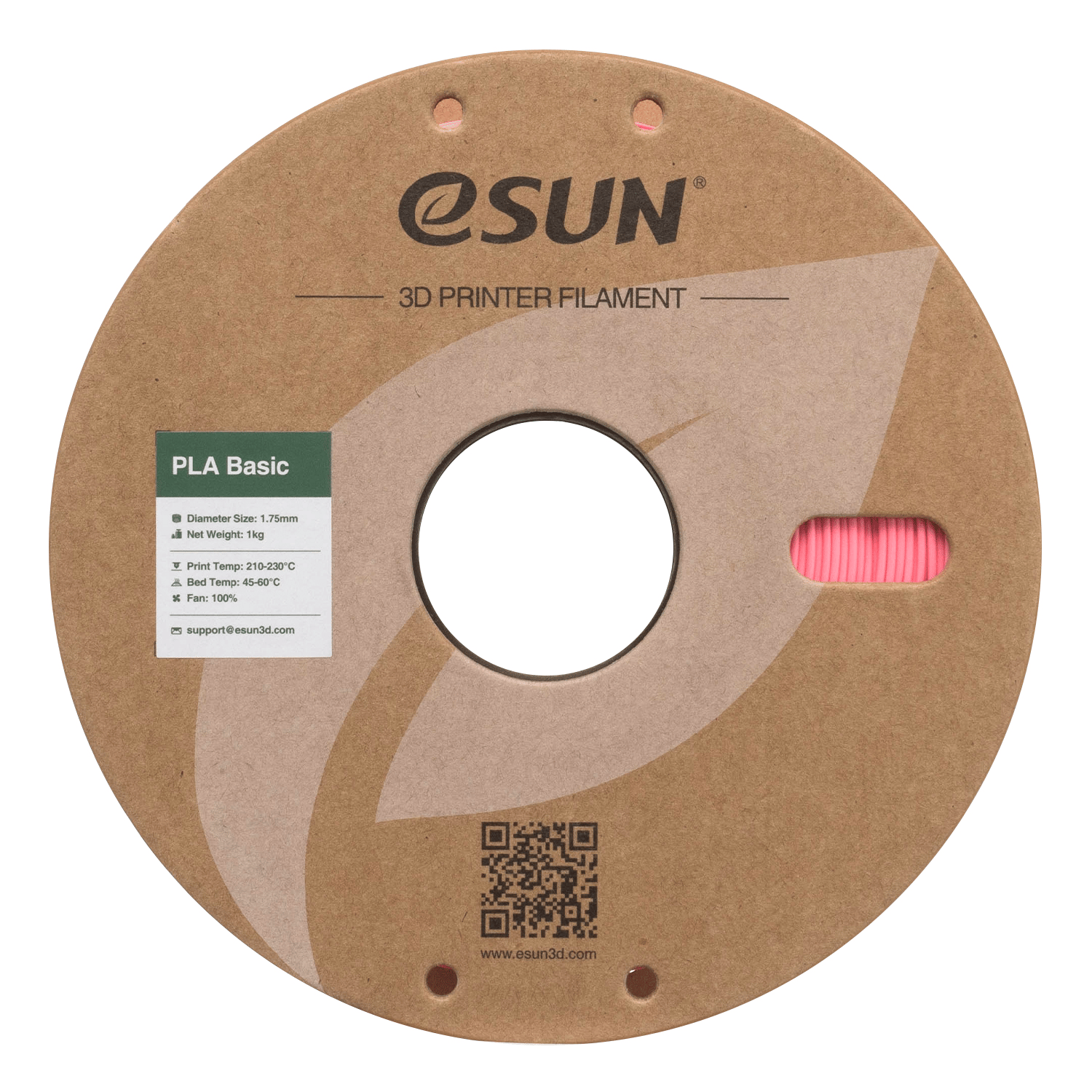eSun PLA Basic Barbie Pembe Filament 1.75mm 1 Kg