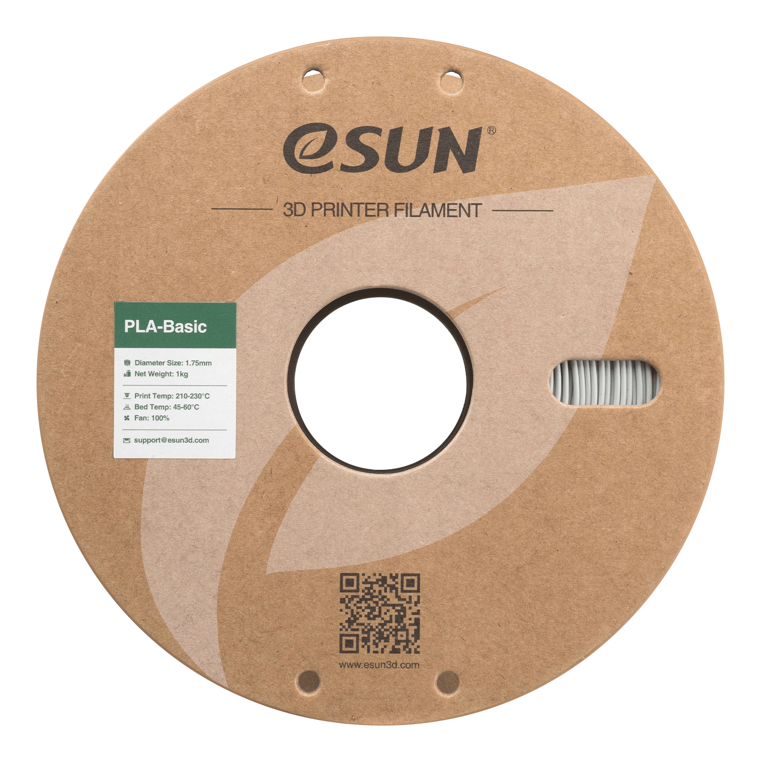 eSun PLA Basic Beton Gri Filament 1.75mm 1 Kg
