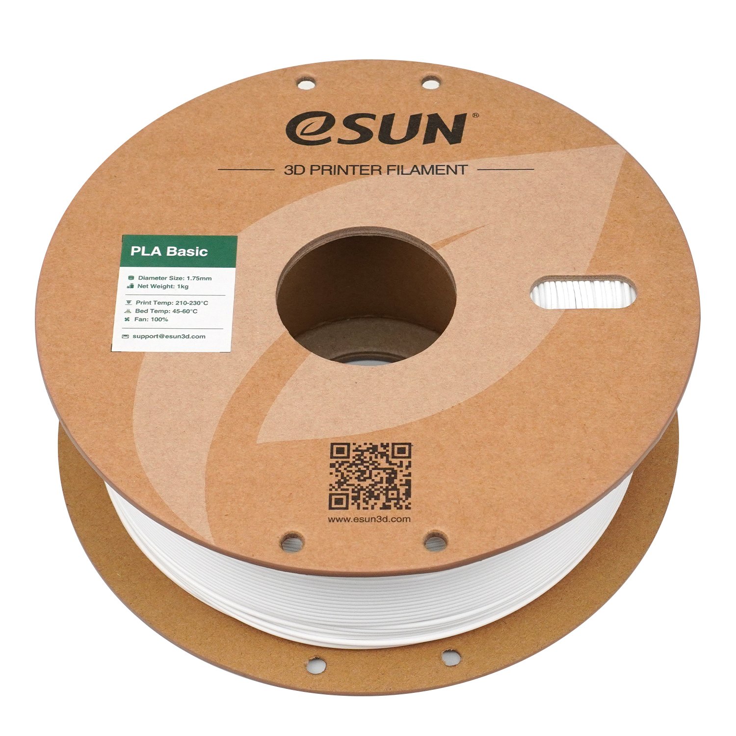 eSun PLA Basic Beyaz Filament 1.75mm 1 Kg