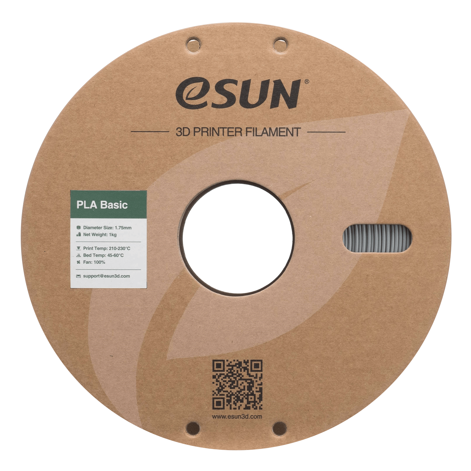 eSun PLA Basic Gümüş Filament 1.75mm 1 Kg