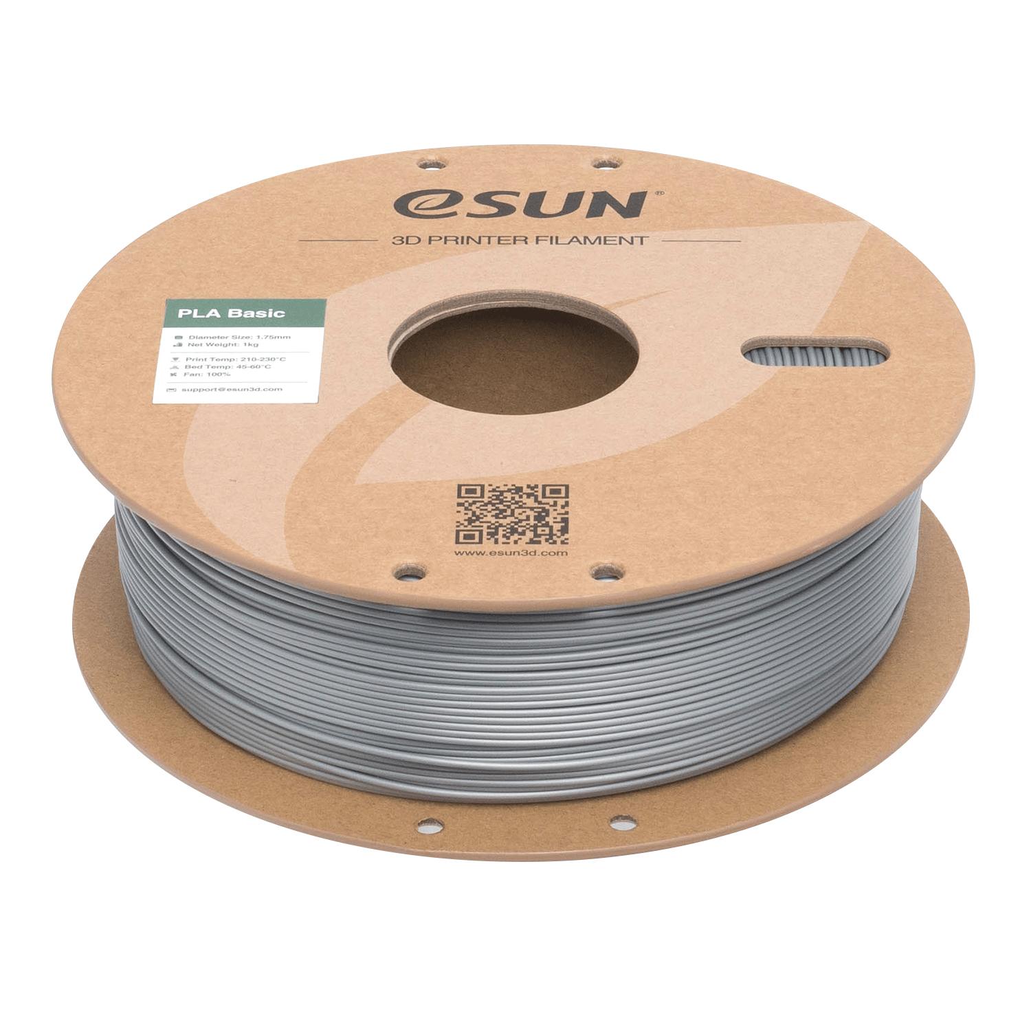 eSun PLA Basic Gümüş Filament 1.75mm 1 Kg