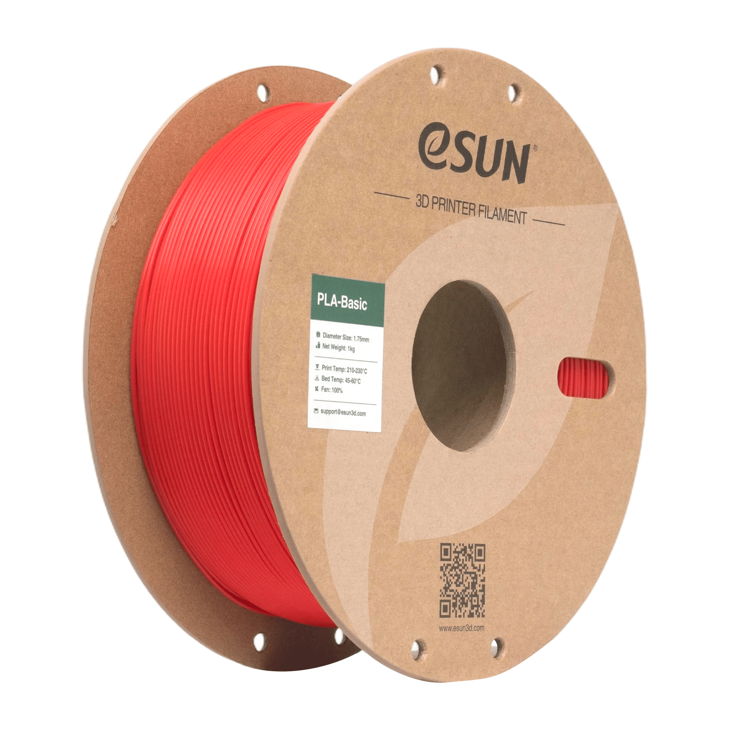 eSun PLA Basic RGB Kırmızı Filament 1.75mm 1 Kg