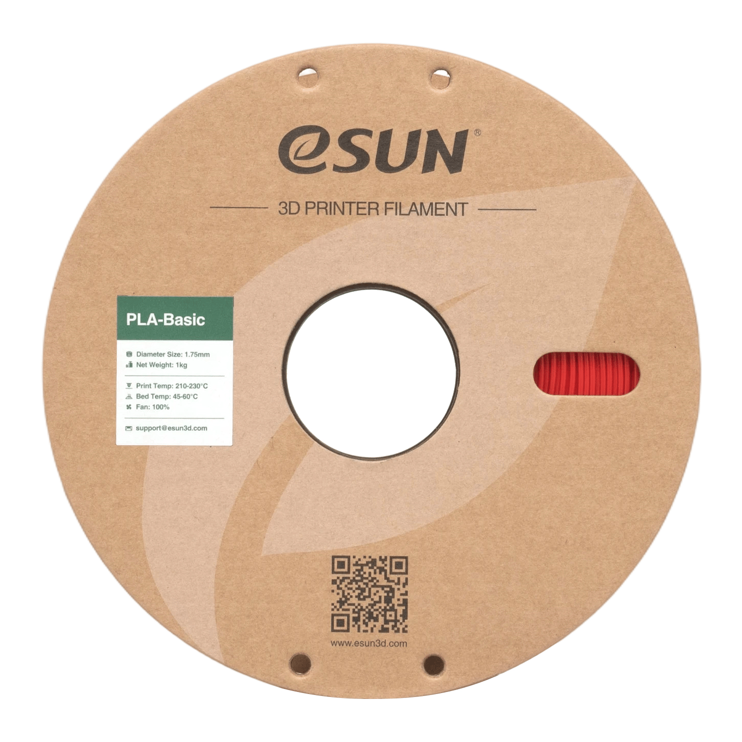 eSun PLA Basic RGB Kırmızı Filament 1.75mm 1 Kg