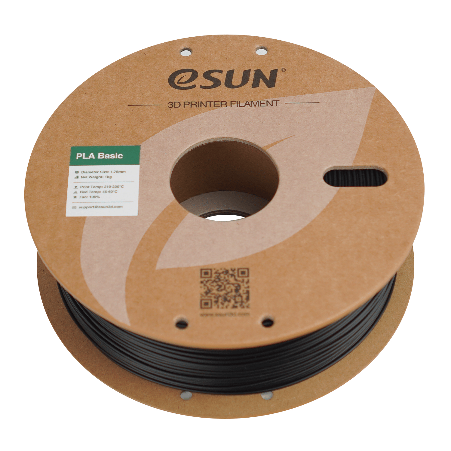 eSun PLA Basic Siyah Filament 1.75mm 1 Kg