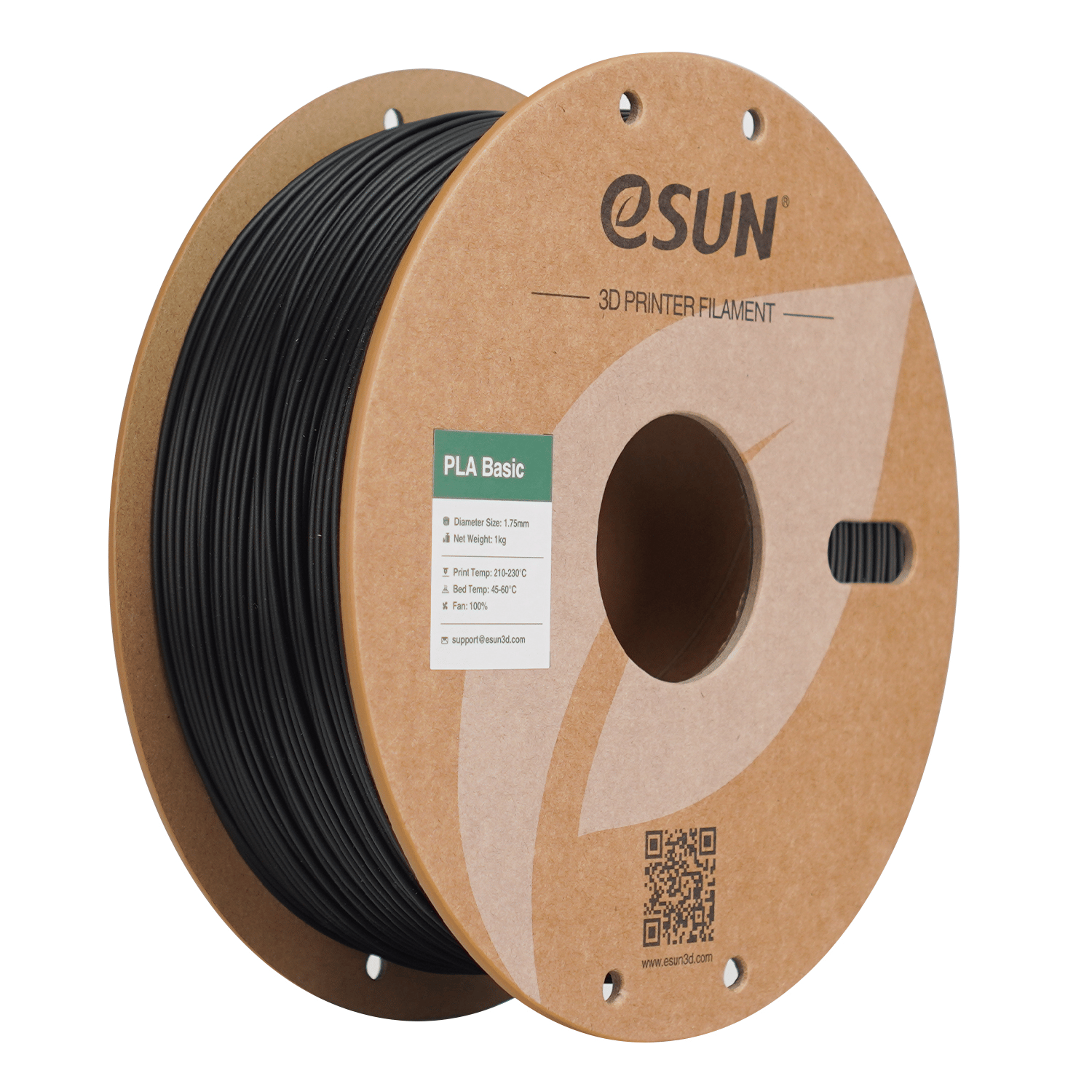 eSun PLA Basic Siyah Filament 1.75mm 1 Kg