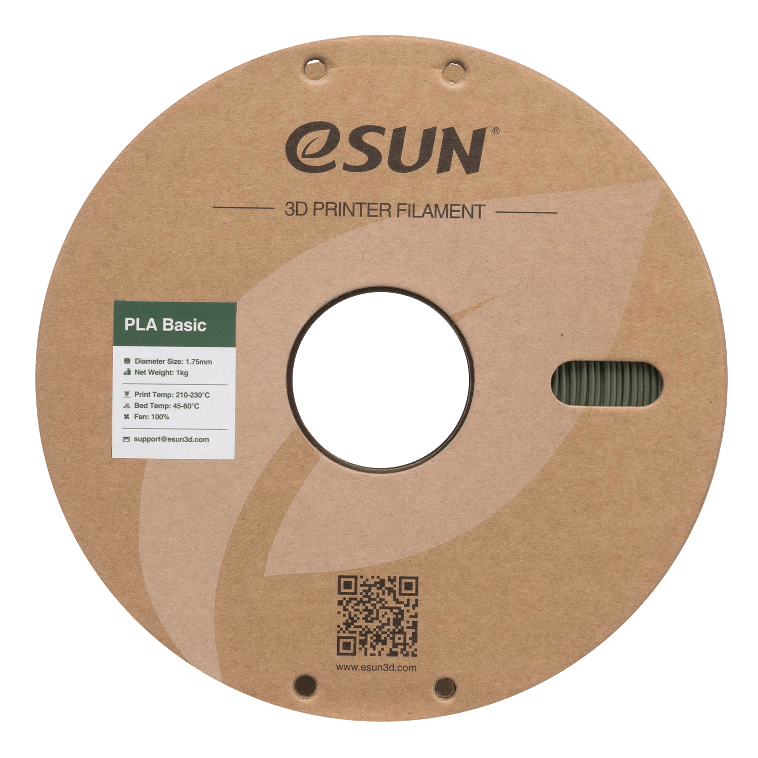 eSun PLA Basic Zeytin Yeşili Filament 1.75mm 1 Kg