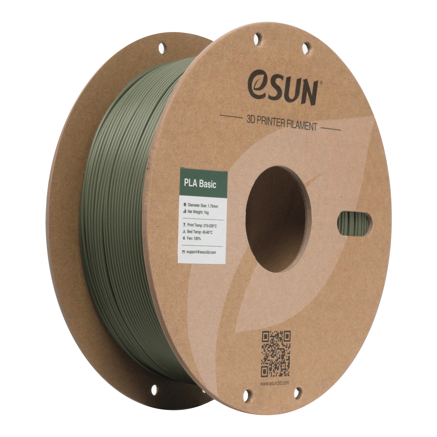 eSun PLA Basic Zeytin Yeşili Filament 1.75mm 1 Kg
