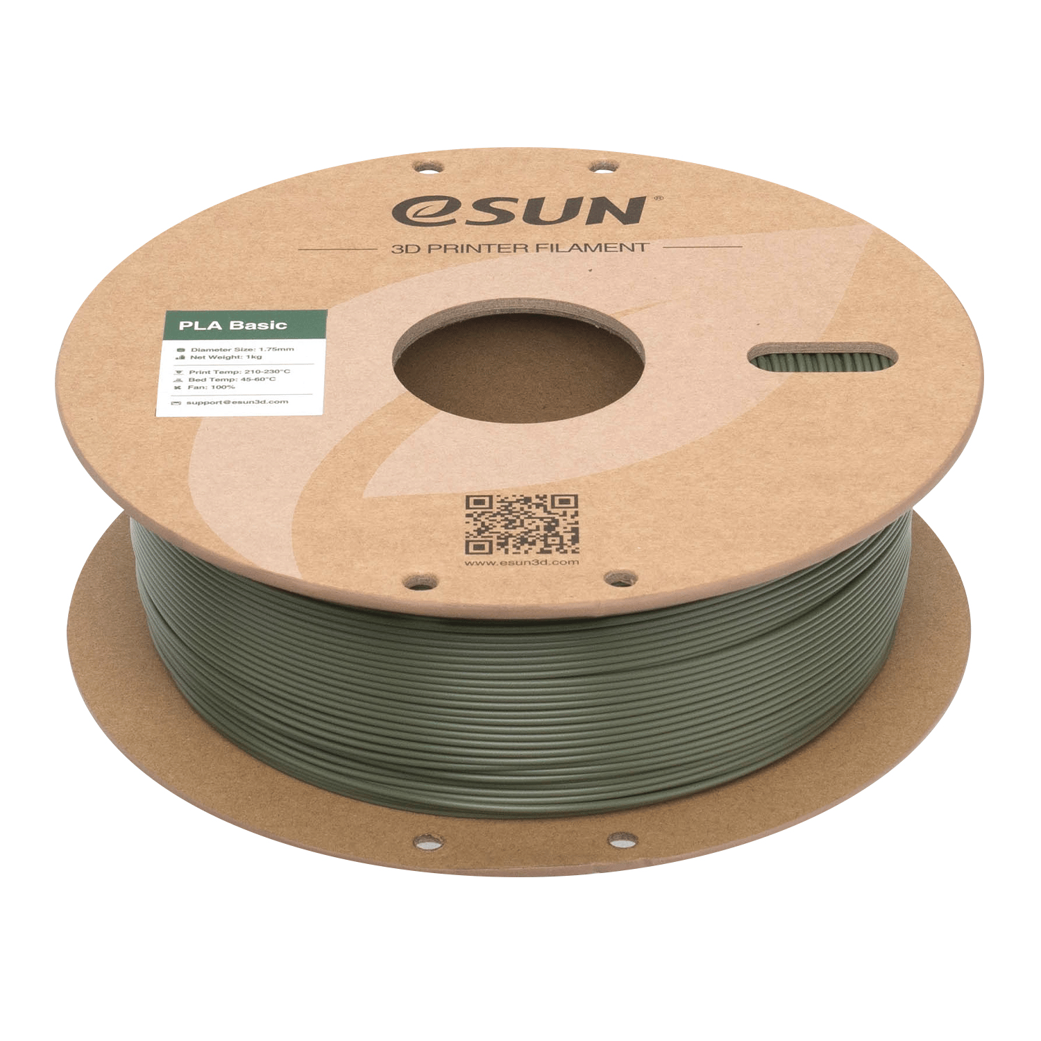 eSun PLA Basic Zeytin Yeşili Filament 1.75mm 1 Kg