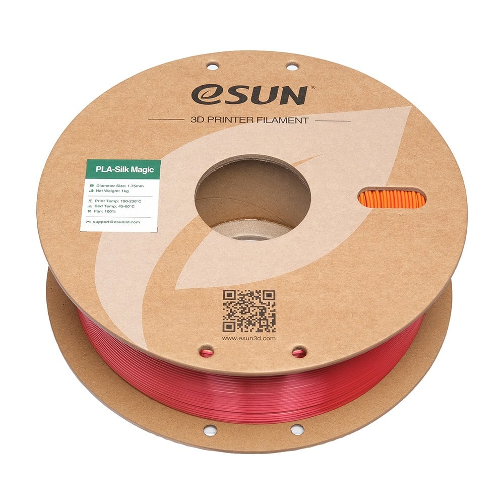 Esun PLA-Silk Magic Filament Red-Gold 1.75mm 1kg