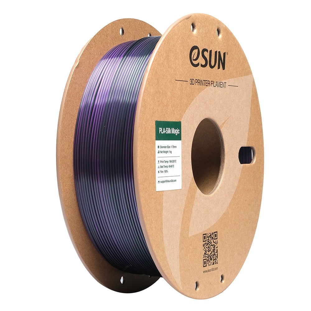 eSun PLA-Silk Magic Siyah Mor Filament 1.75mm 1 Kg
