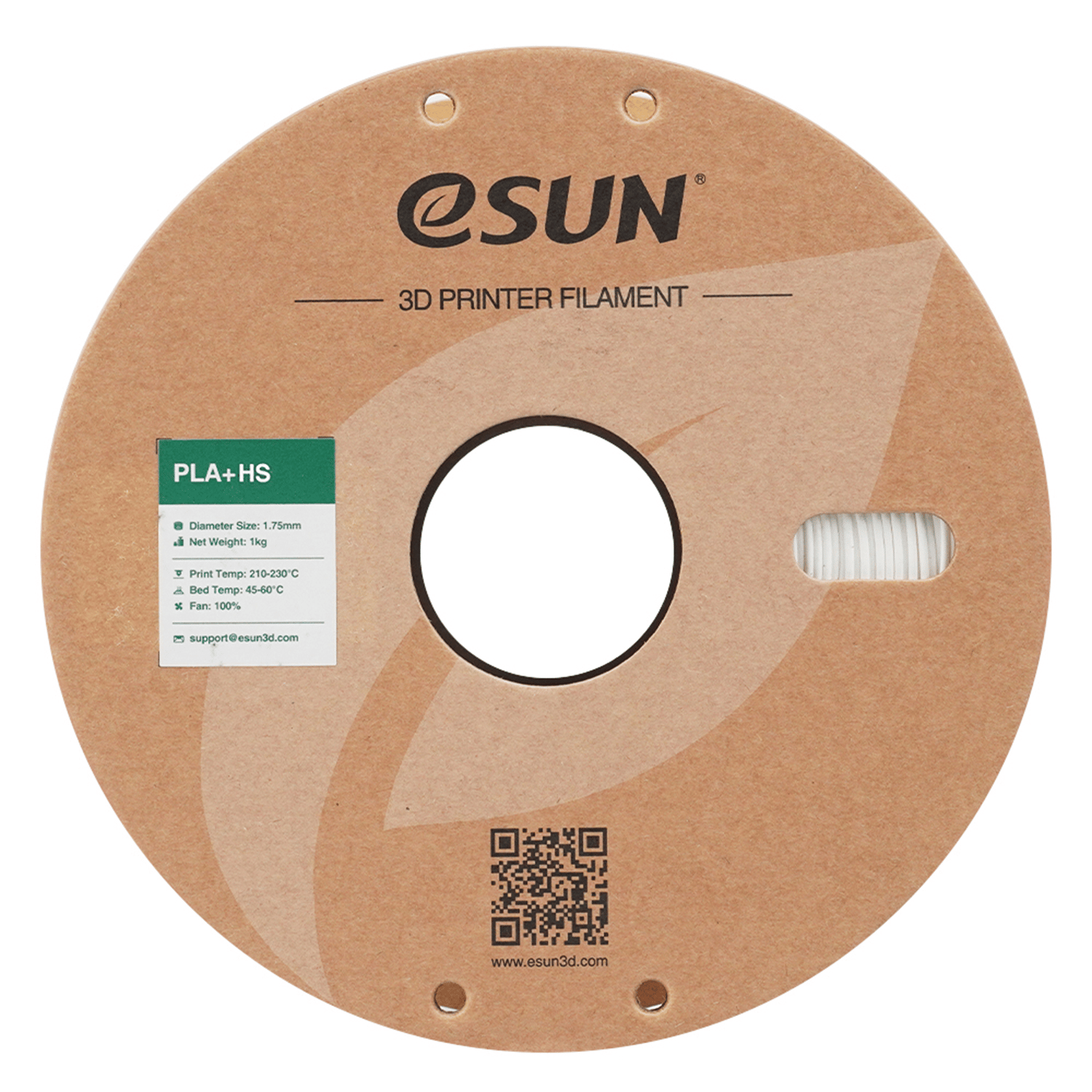eSUN PLA+HS SüT Beyaz Filament 1.75mm 1kg