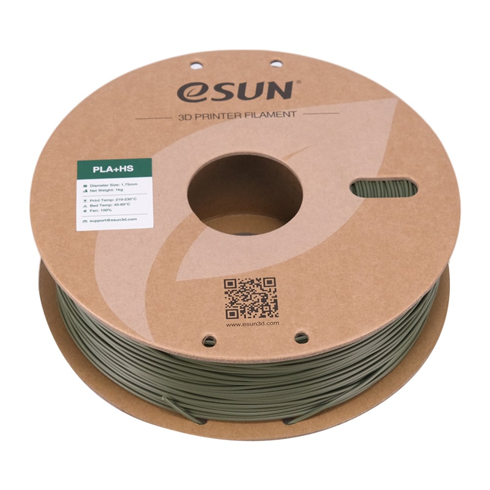 eSUN PLA+HS Zeytin Yeşili Filament 1.75mm 1kg