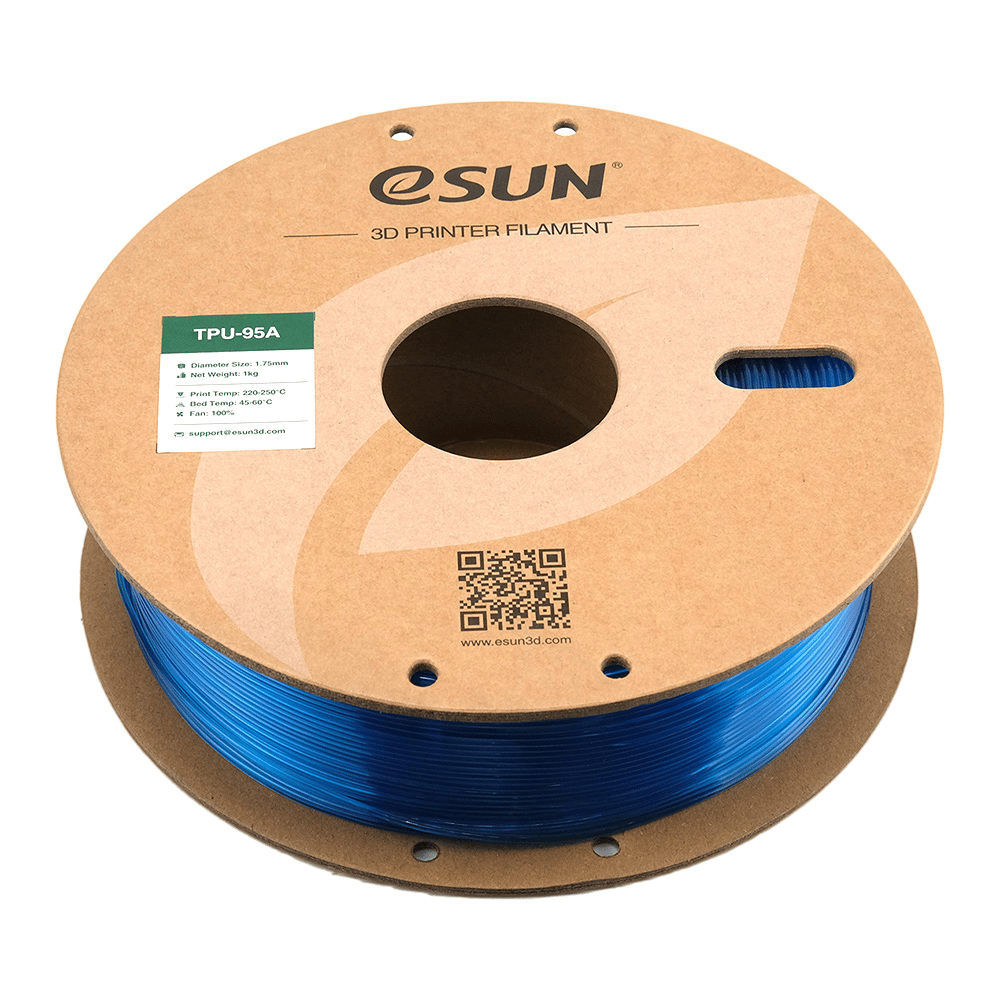 Esun TPU-95A Transparan Mavi Filament 1.75mm 1 Kg