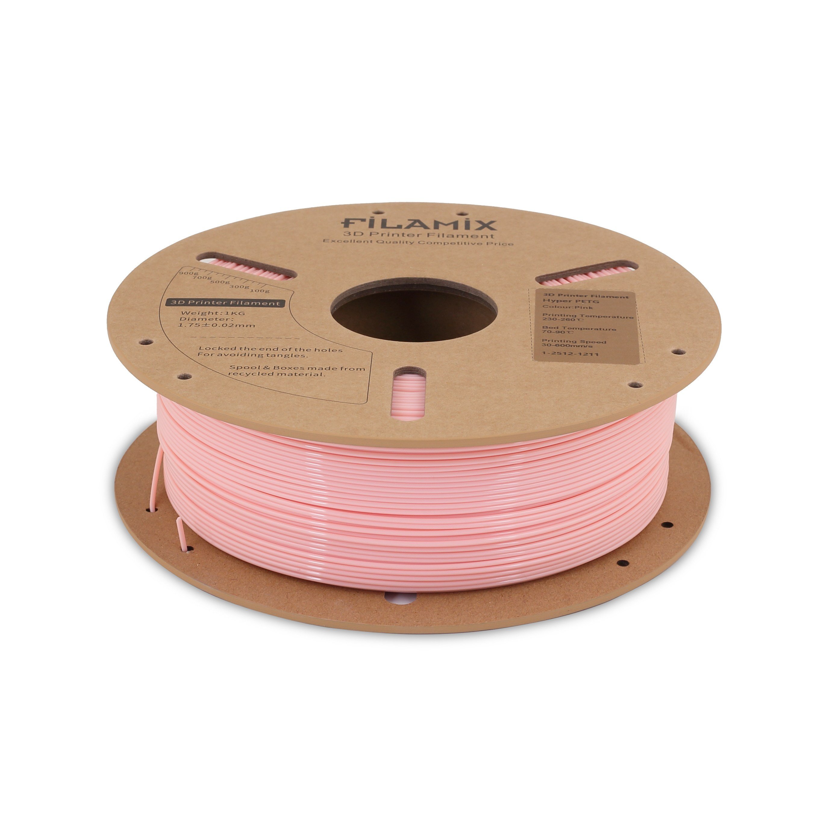 Filamix Hyper PETG Pink Filament 1.75mm 1 Kg