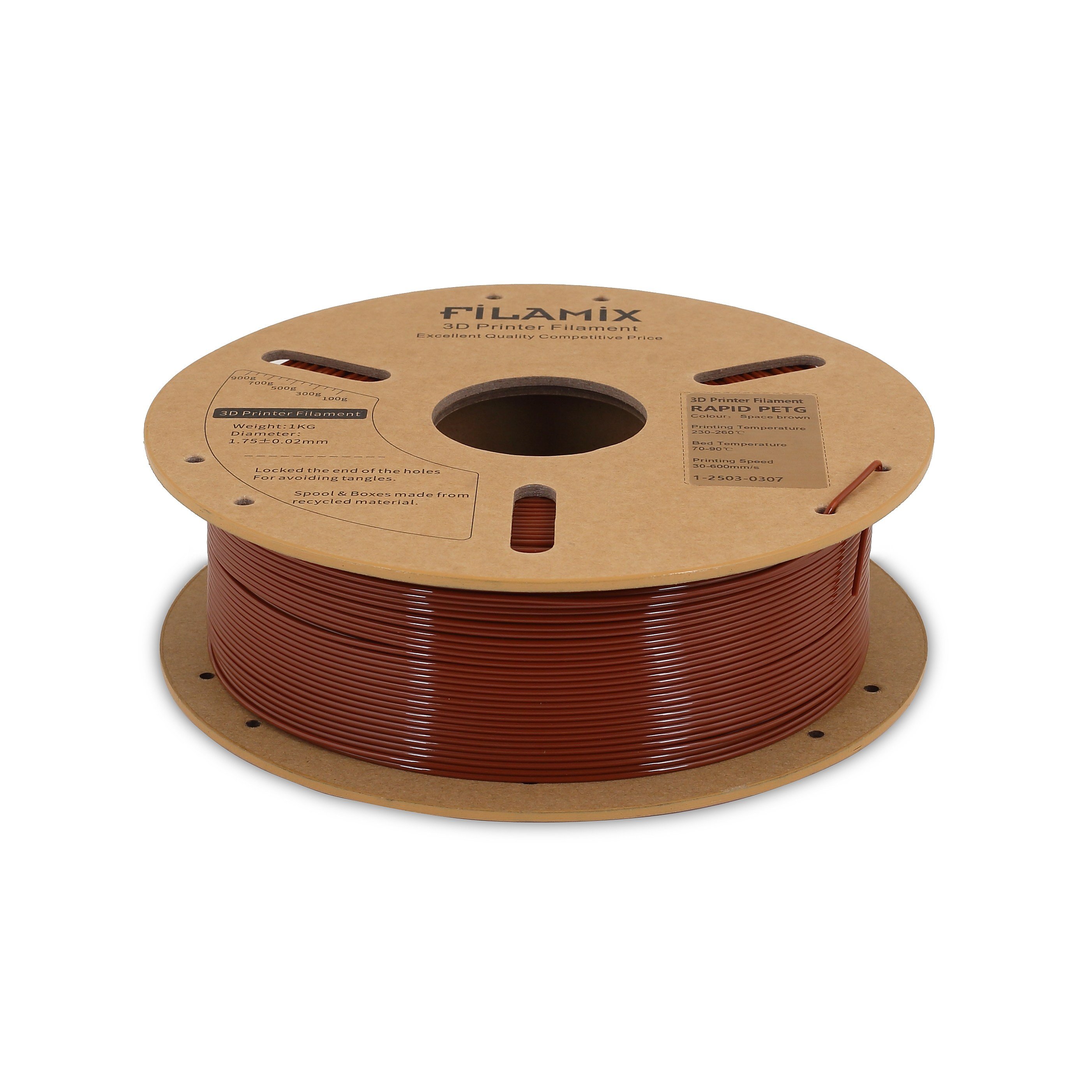 Filamix Hyper PETG Space Brown Filament 1.75mm 1 Kg